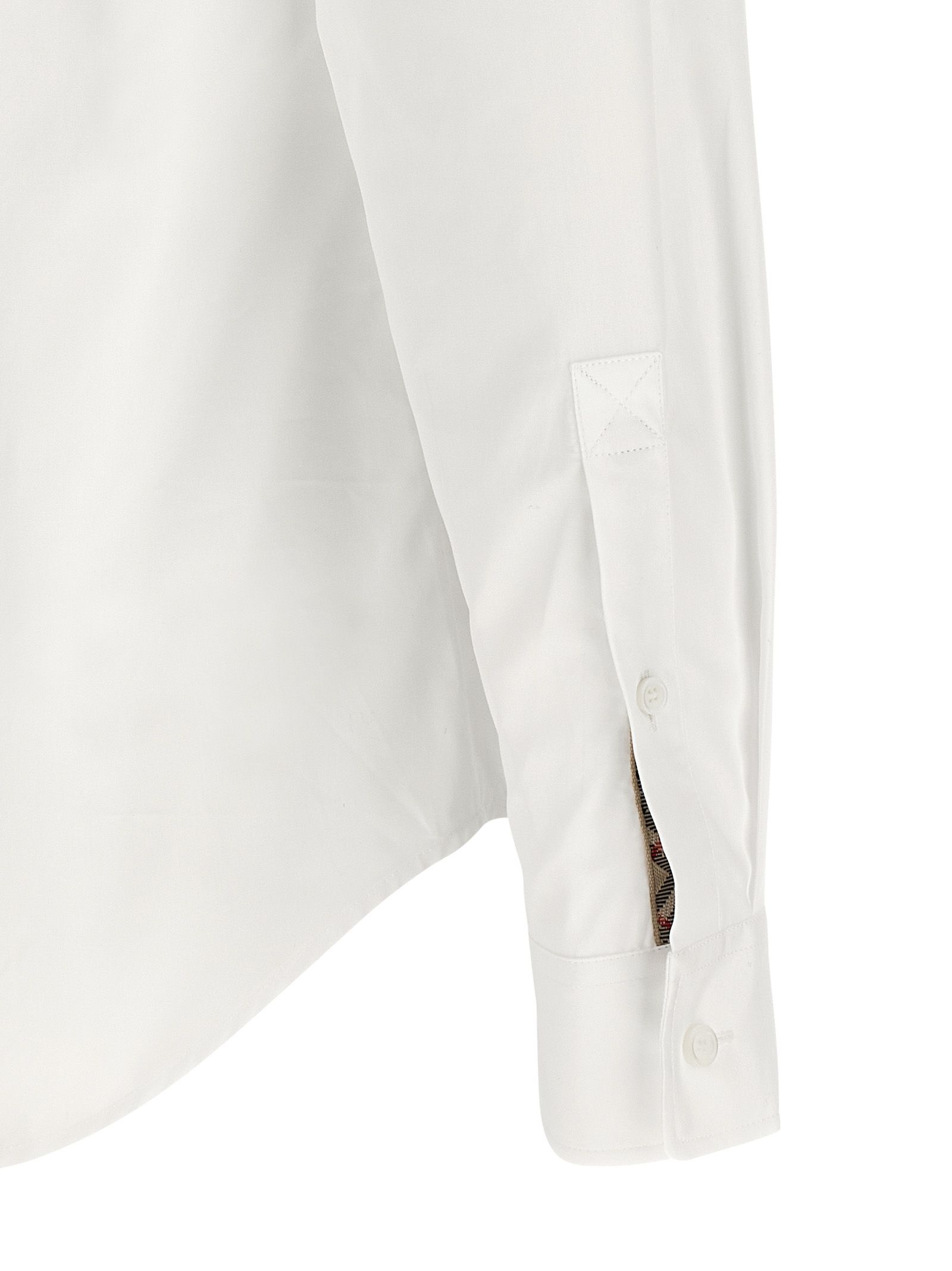 Burberry White Cotton Men's Blouse - Burberry - Modalova