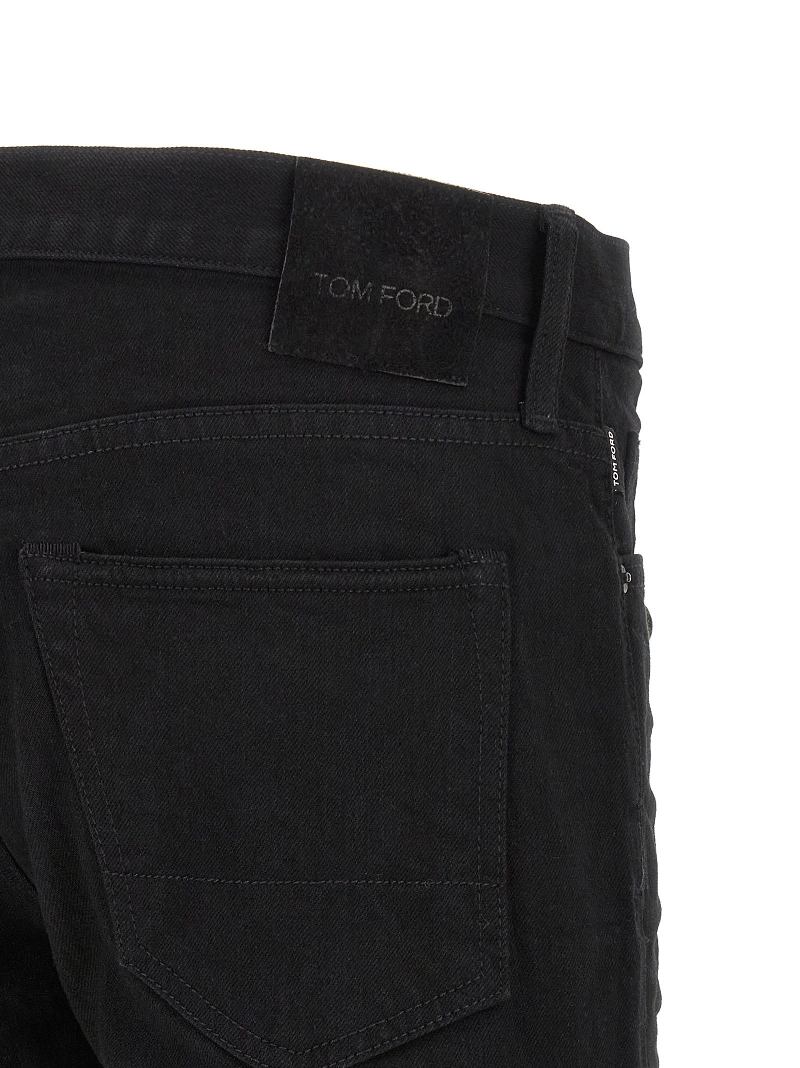Cotton Straight-Leg Men's Jeans - Tom Ford - Modalova