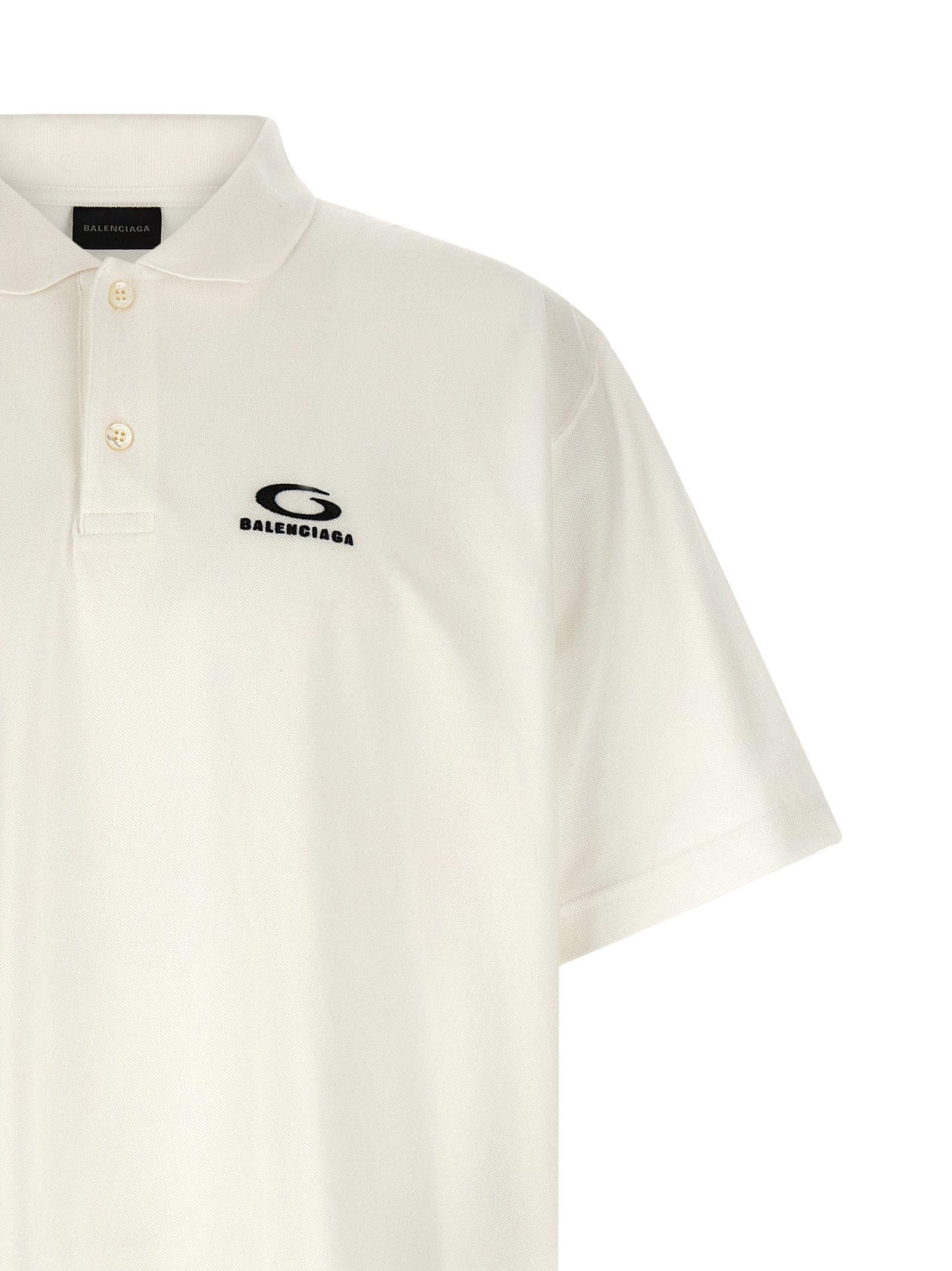Cotton Polo Men's Shirt - Balenciaga - Modalova