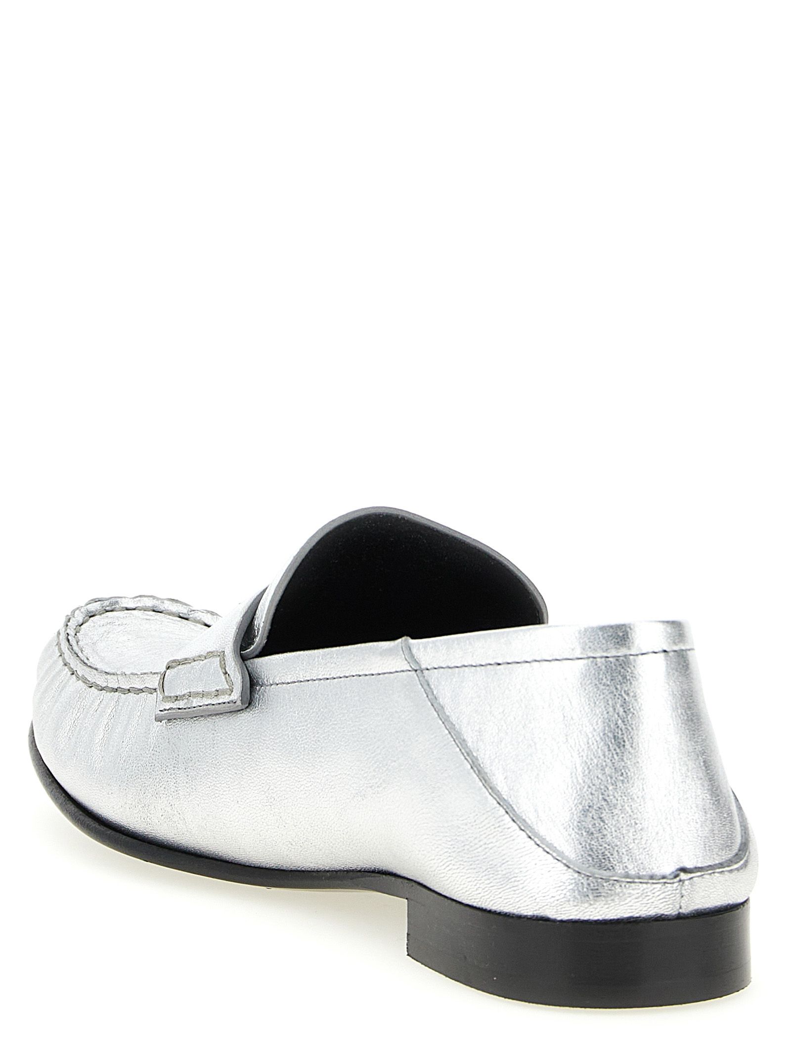 Lamb Leather Slip-On Women's Loafers - Versace - Modalova