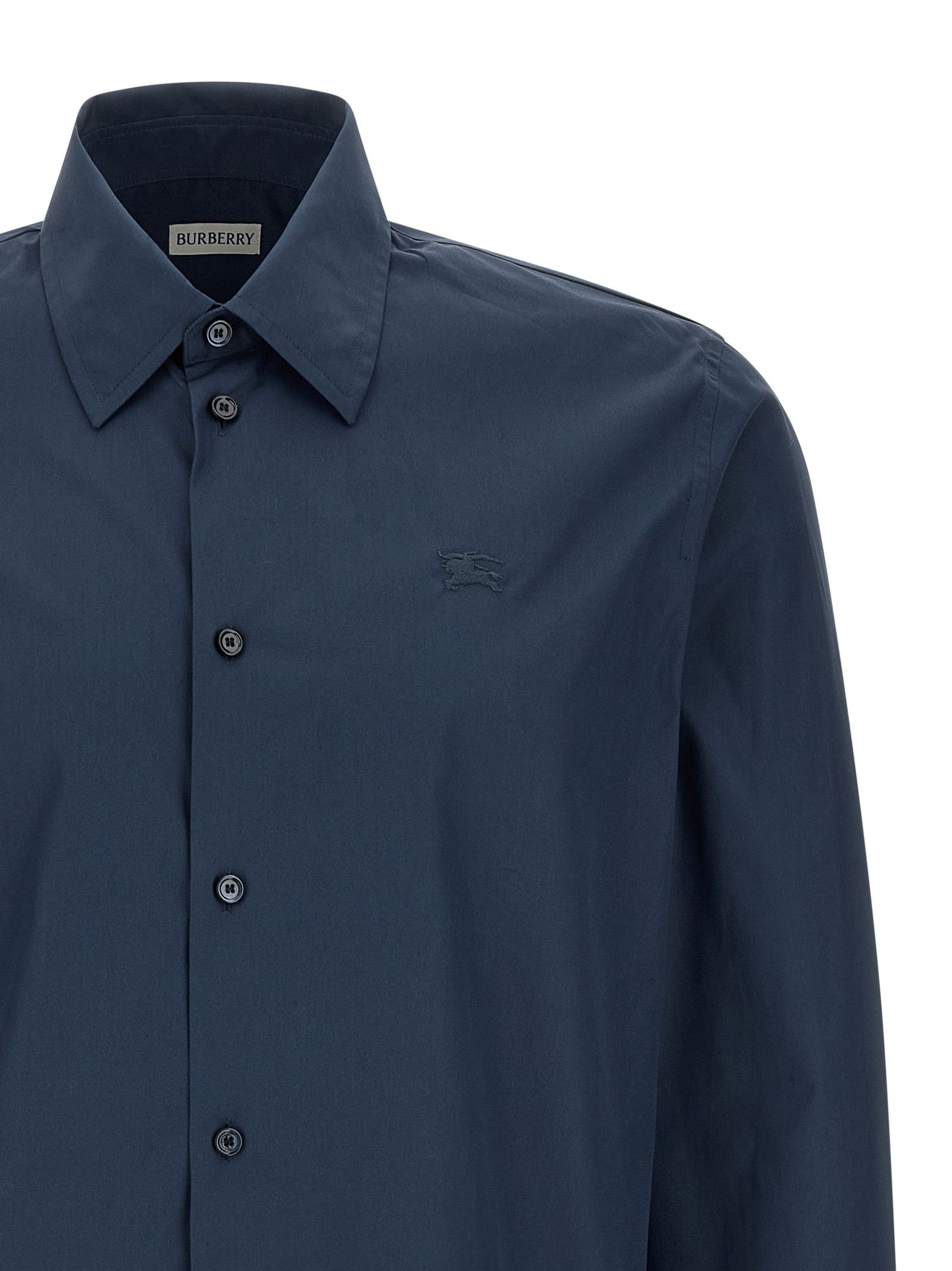Burberry Blue Cotton Men's Blouse - Burberry - Modalova