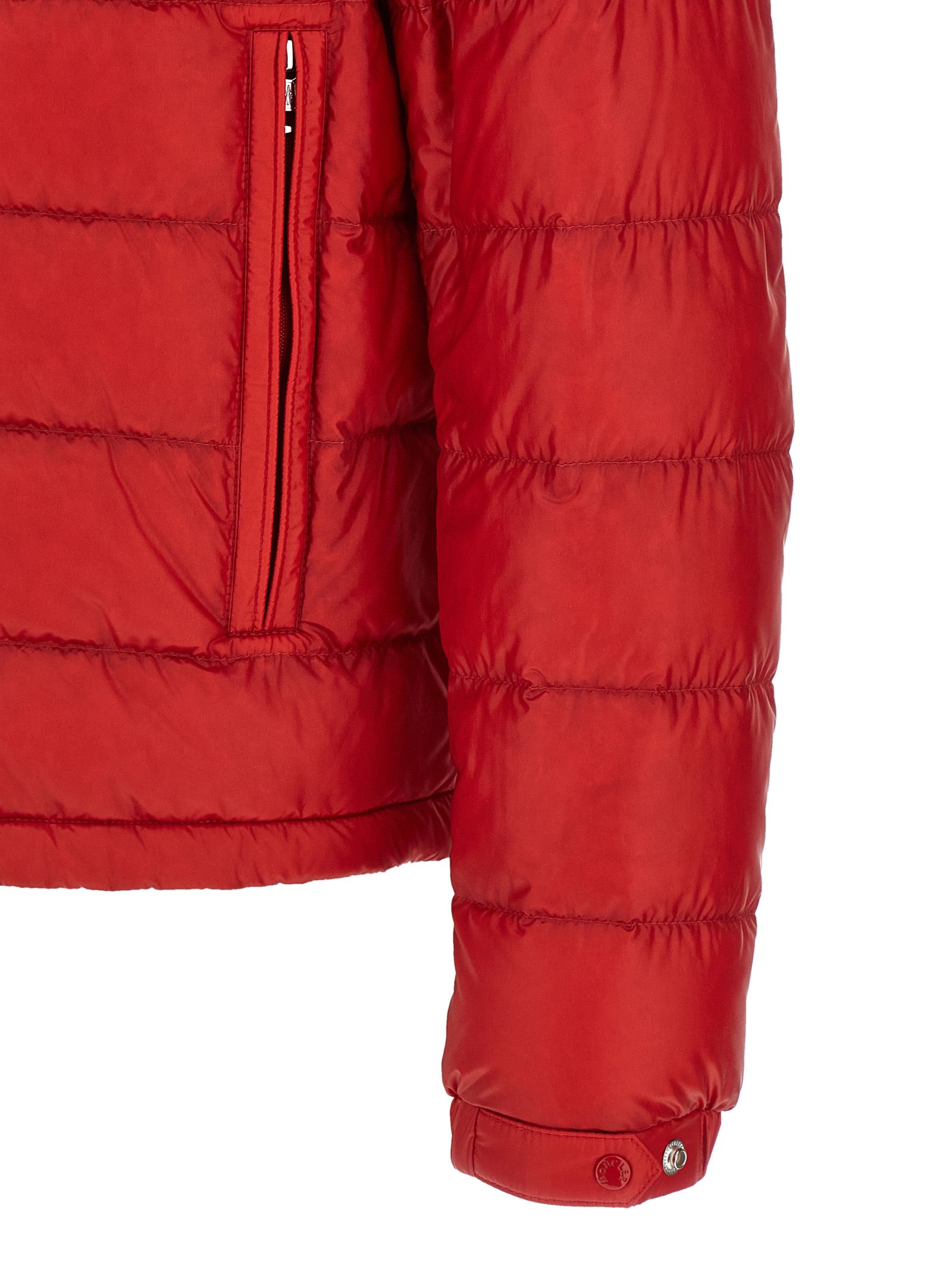Polyamide Full-Length Men's Jacket - Moncler - Modalova