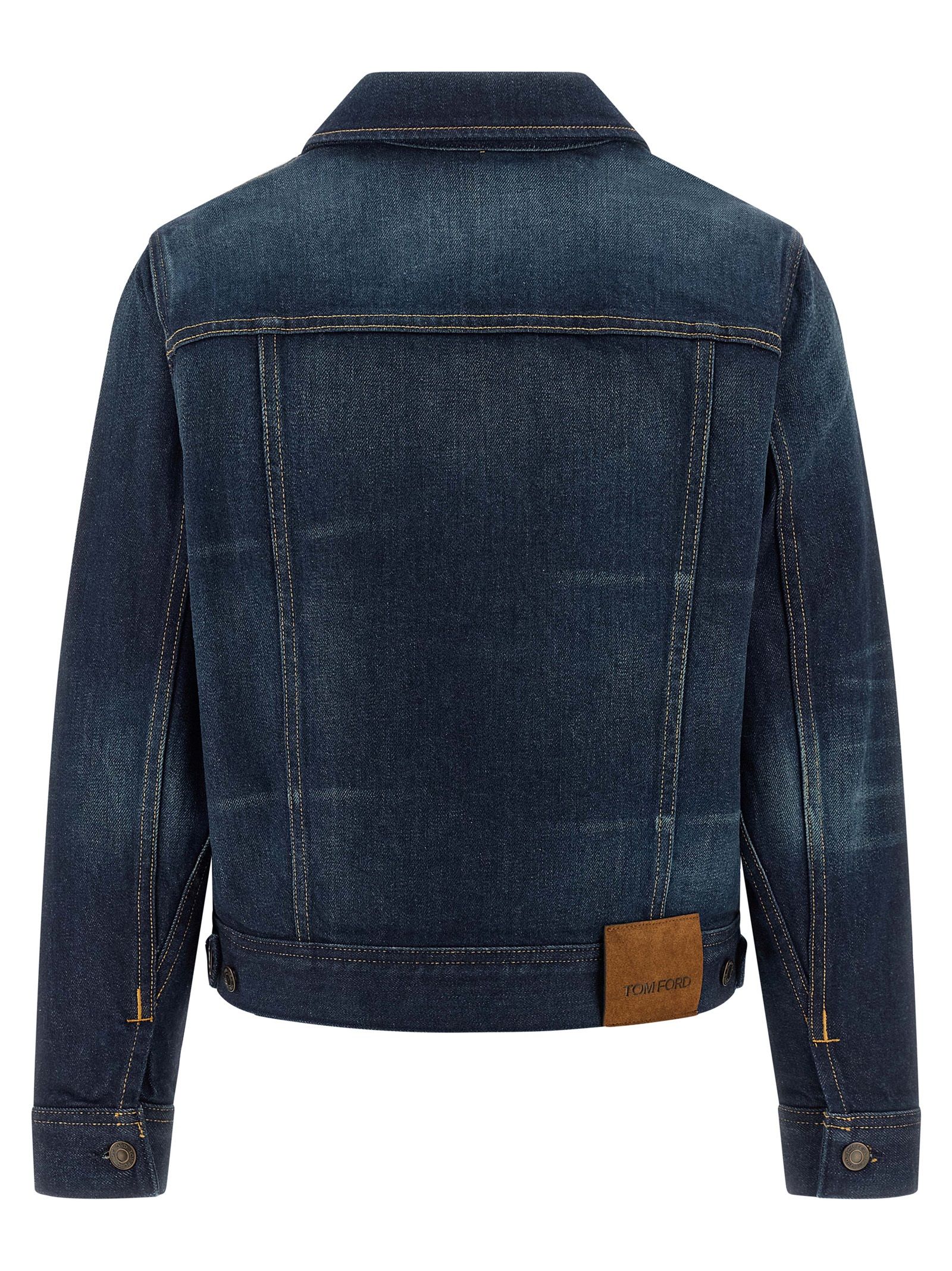 Cotton Denim Women's Jacket - Tom Ford - Modalova