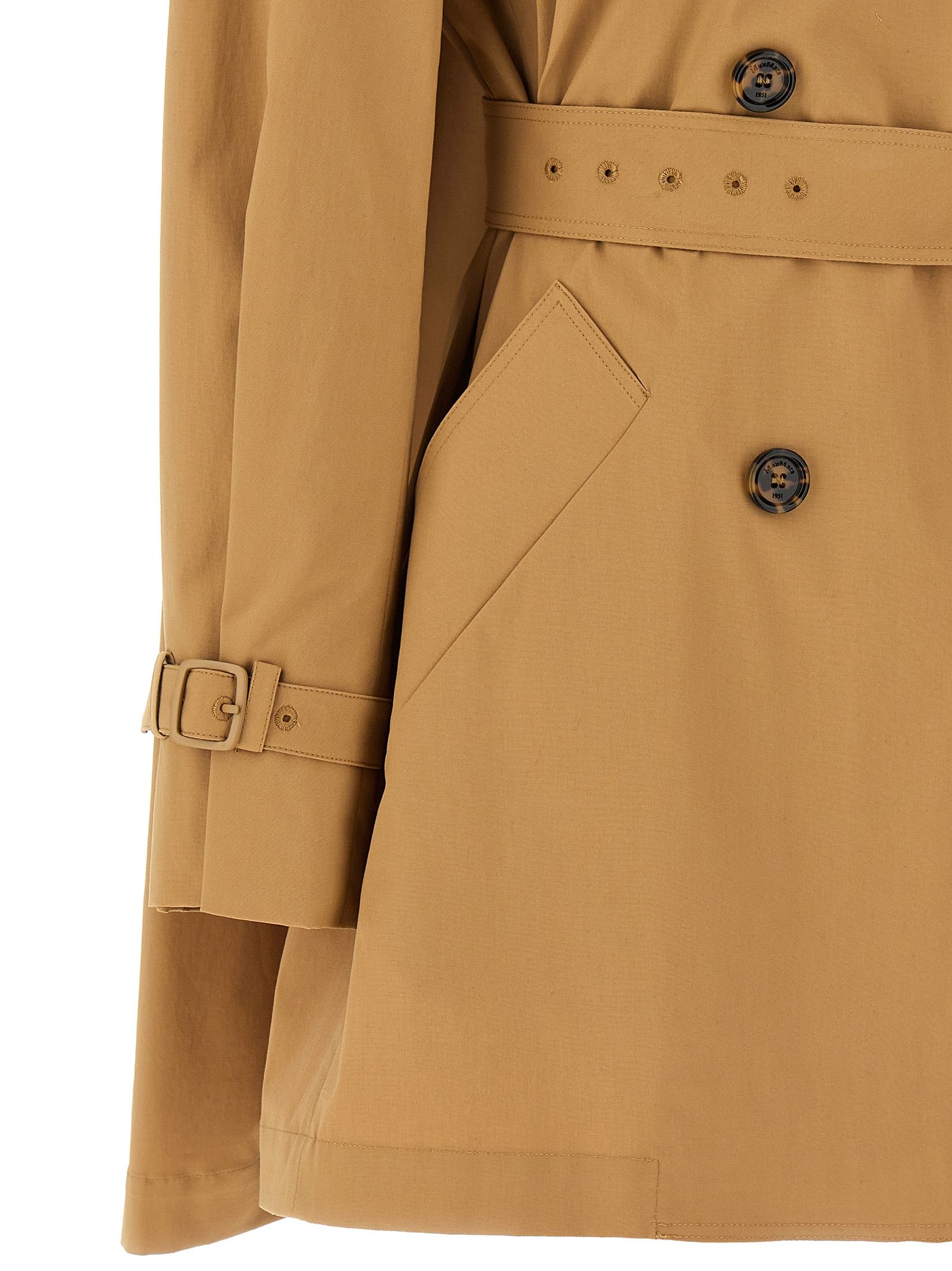 Max Mara Brown Cotton Women's Coat - Max Mara - Modalova