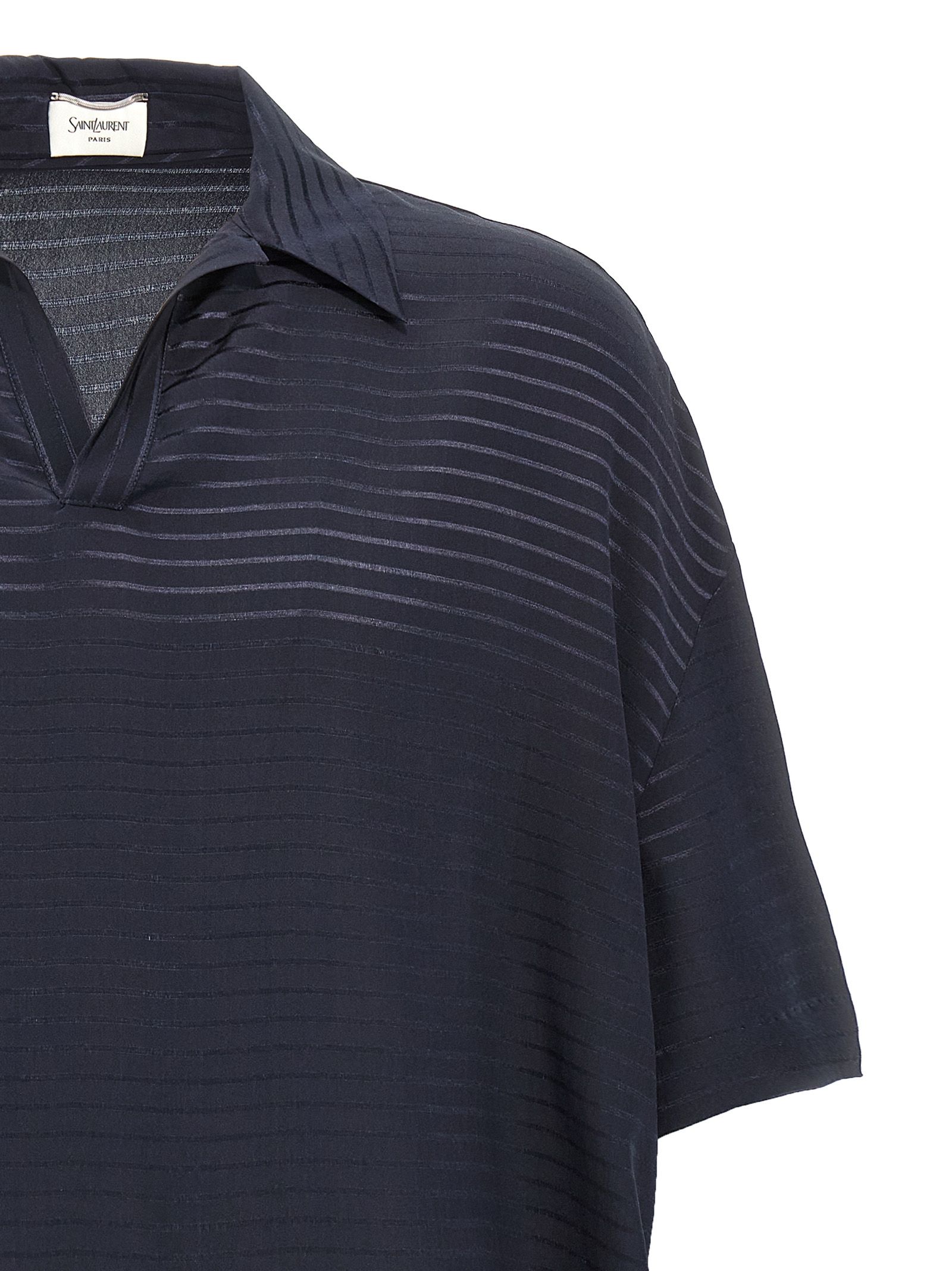 Silk Polo Men's Shirt - Saint Laurent - Modalova