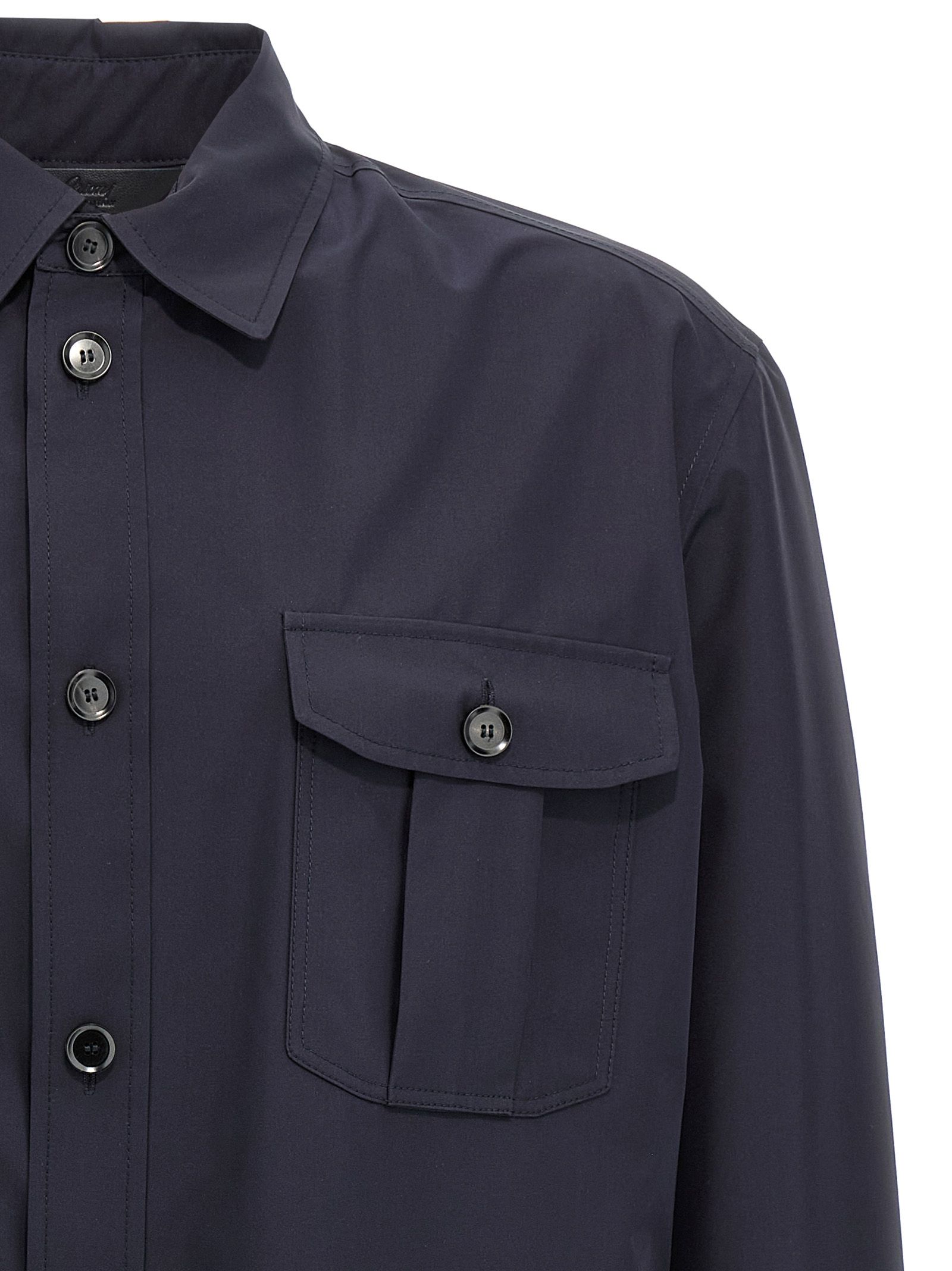 Brioni Blue Silk Men's Jacket - Brioni - Modalova