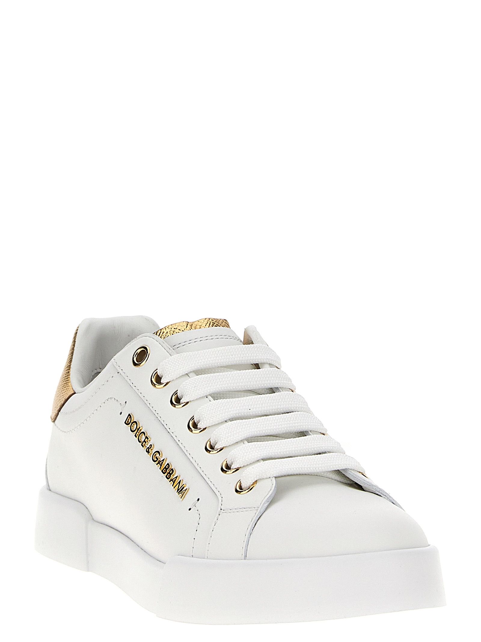 Calfskin Low Top Women's Sneakers - Dolce & Gabbana - Modalova
