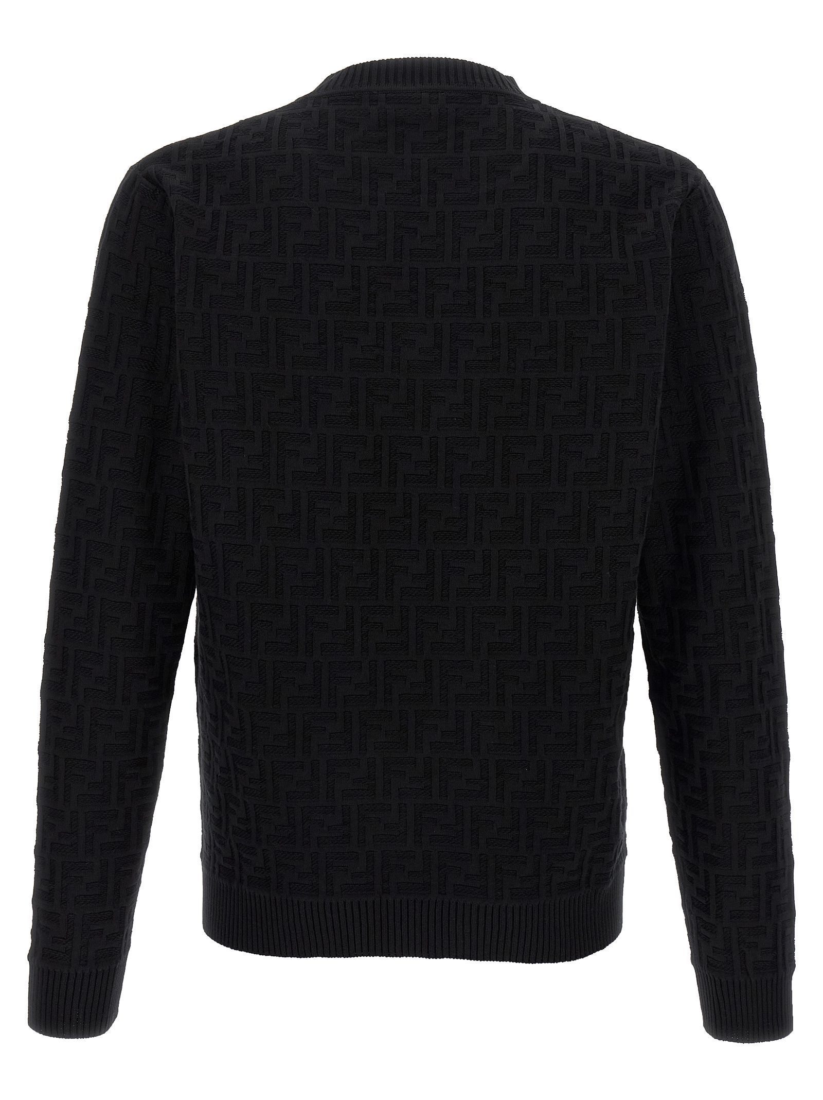 Fendi Black Cotton Men's Cardigan - Fendi - Modalova