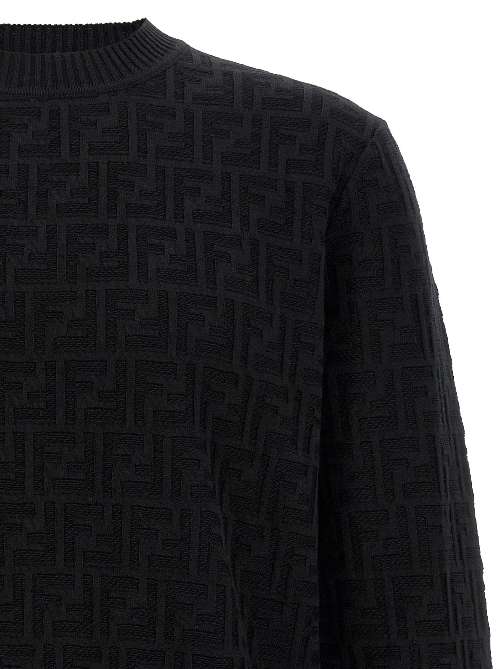 Fendi Black Cotton Men's Cardigan - Fendi - Modalova