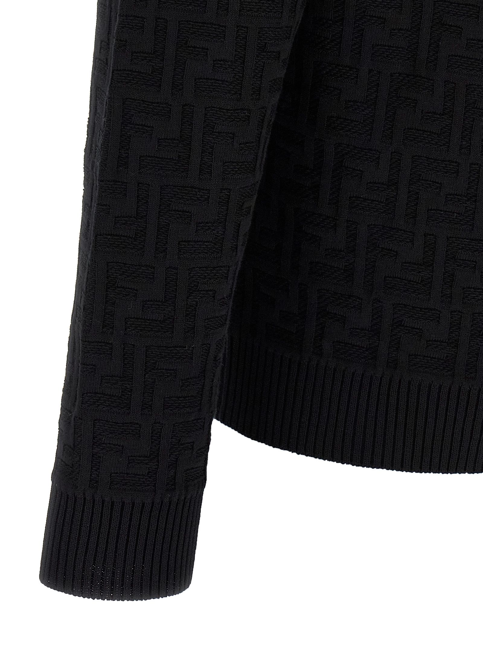 Fendi Black Cotton Men's Cardigan - Fendi - Modalova