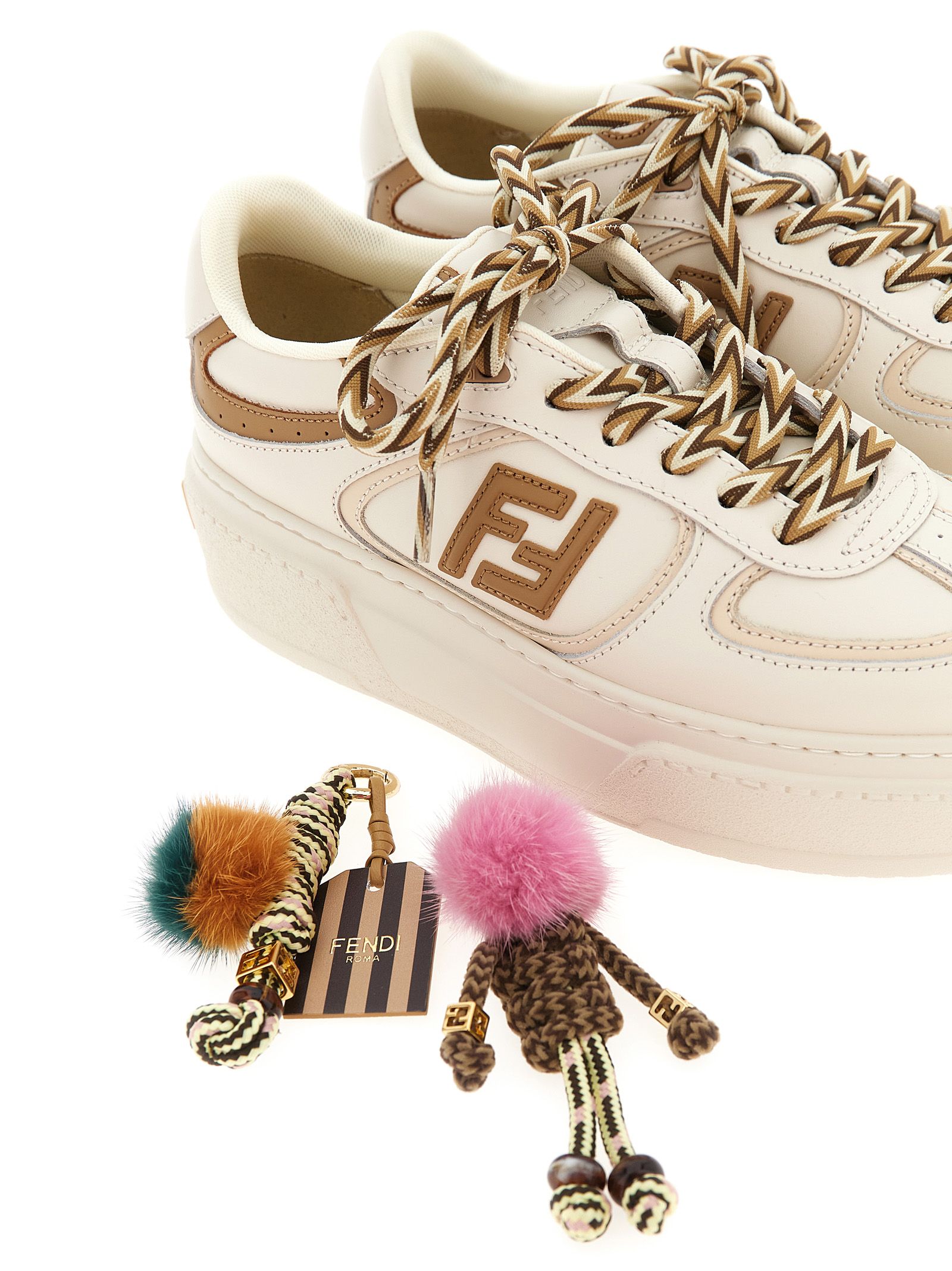 Calfskin Platform Women's Sneakers - Fendi - Modalova