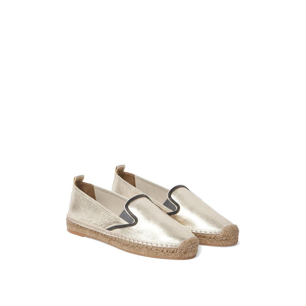 Leather Women's Espadrilles - Brunello Cucinelli - Modalova