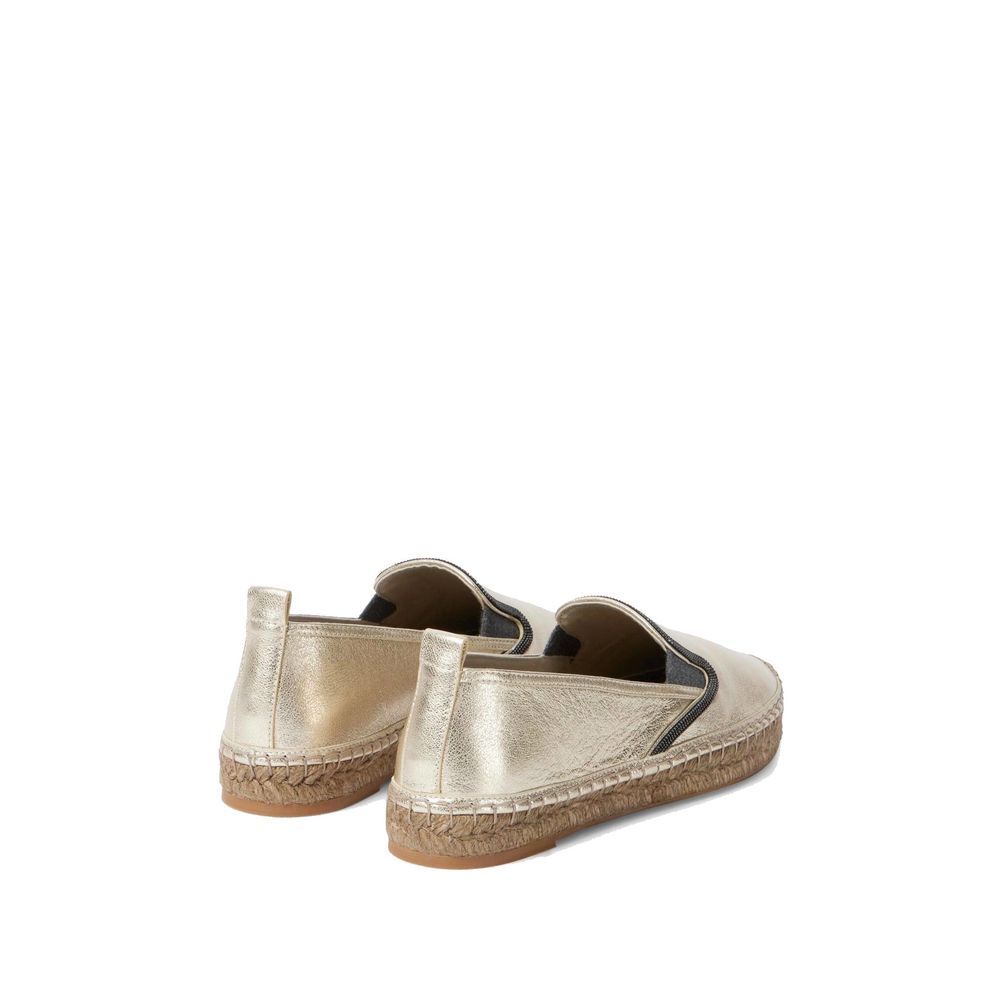 Leather Women's Espadrilles - Brunello Cucinelli - Modalova