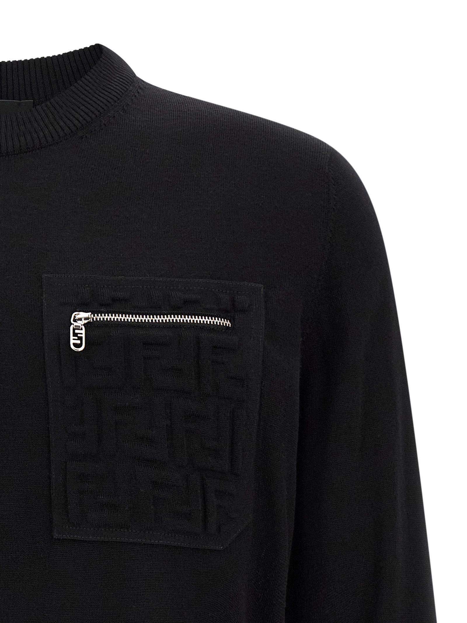 Virgin Wool Men's Cardigan - Fendi - Modalova