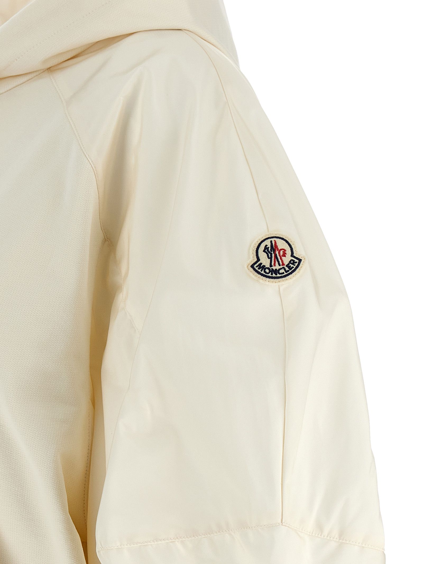 Moncler White Cotton Women's Hoodie - Moncler - Modalova