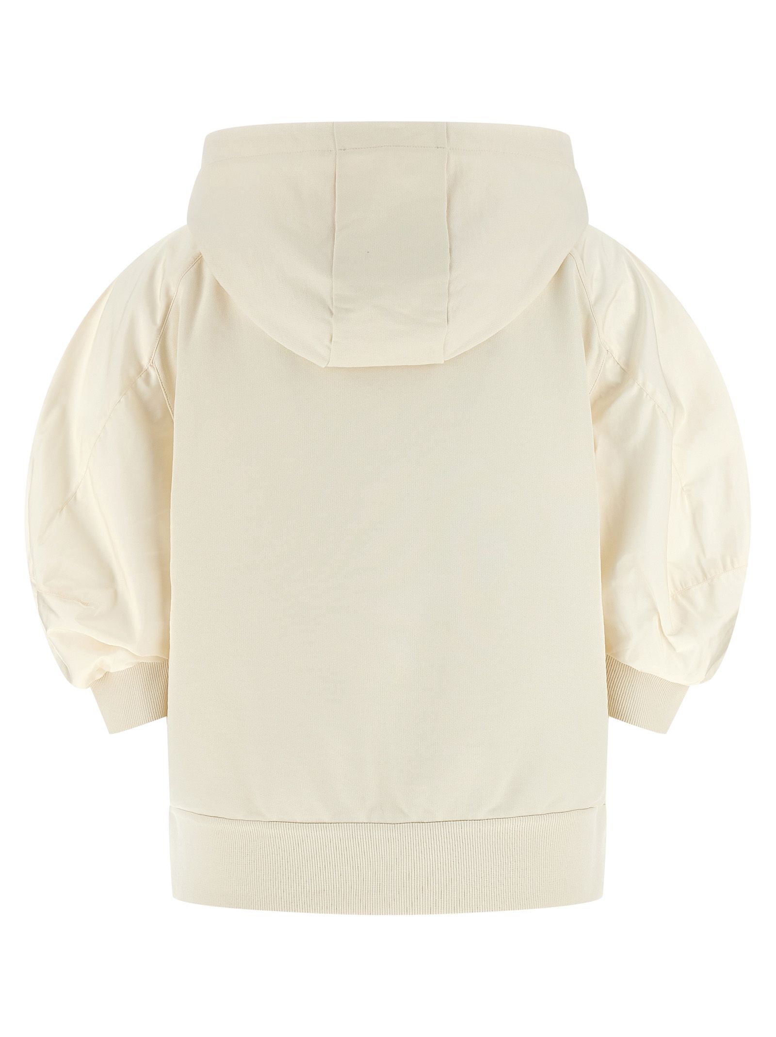 Moncler White Cotton Women's Hoodie - Moncler - Modalova