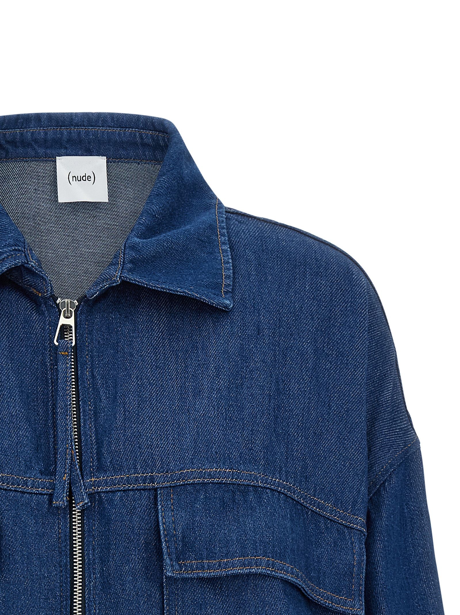 Tencel Denim Women's Jacket - NUDE - Modalova