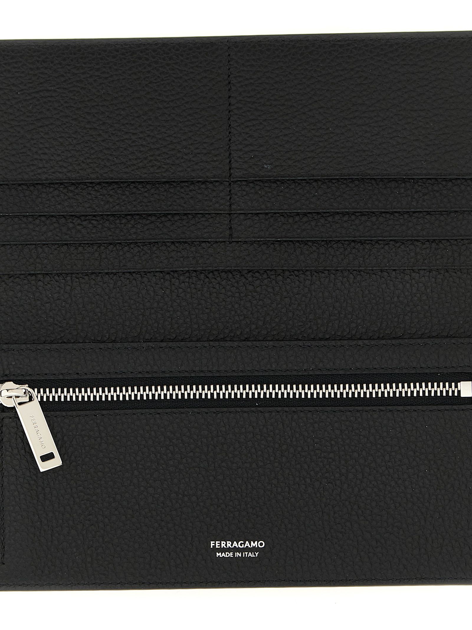 Calfskin Men's Wallet - Ferragamo - Modalova
