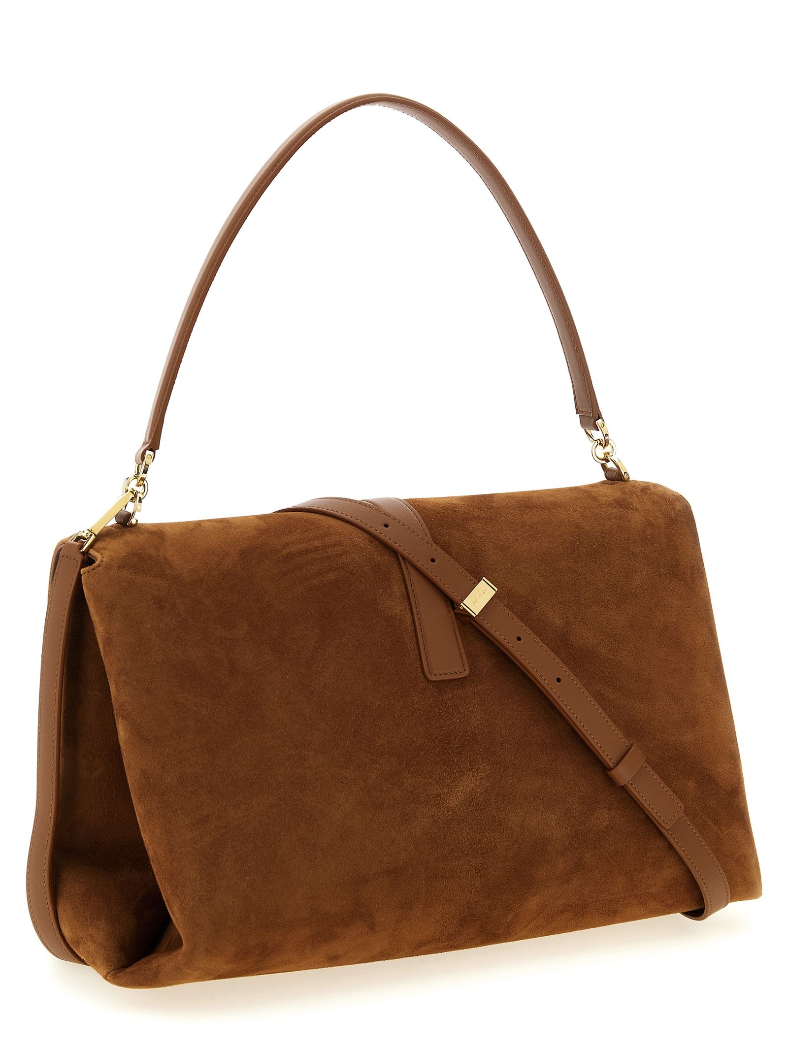 Goatskin Shoulder Women's Bag - Ferragamo - Modalova