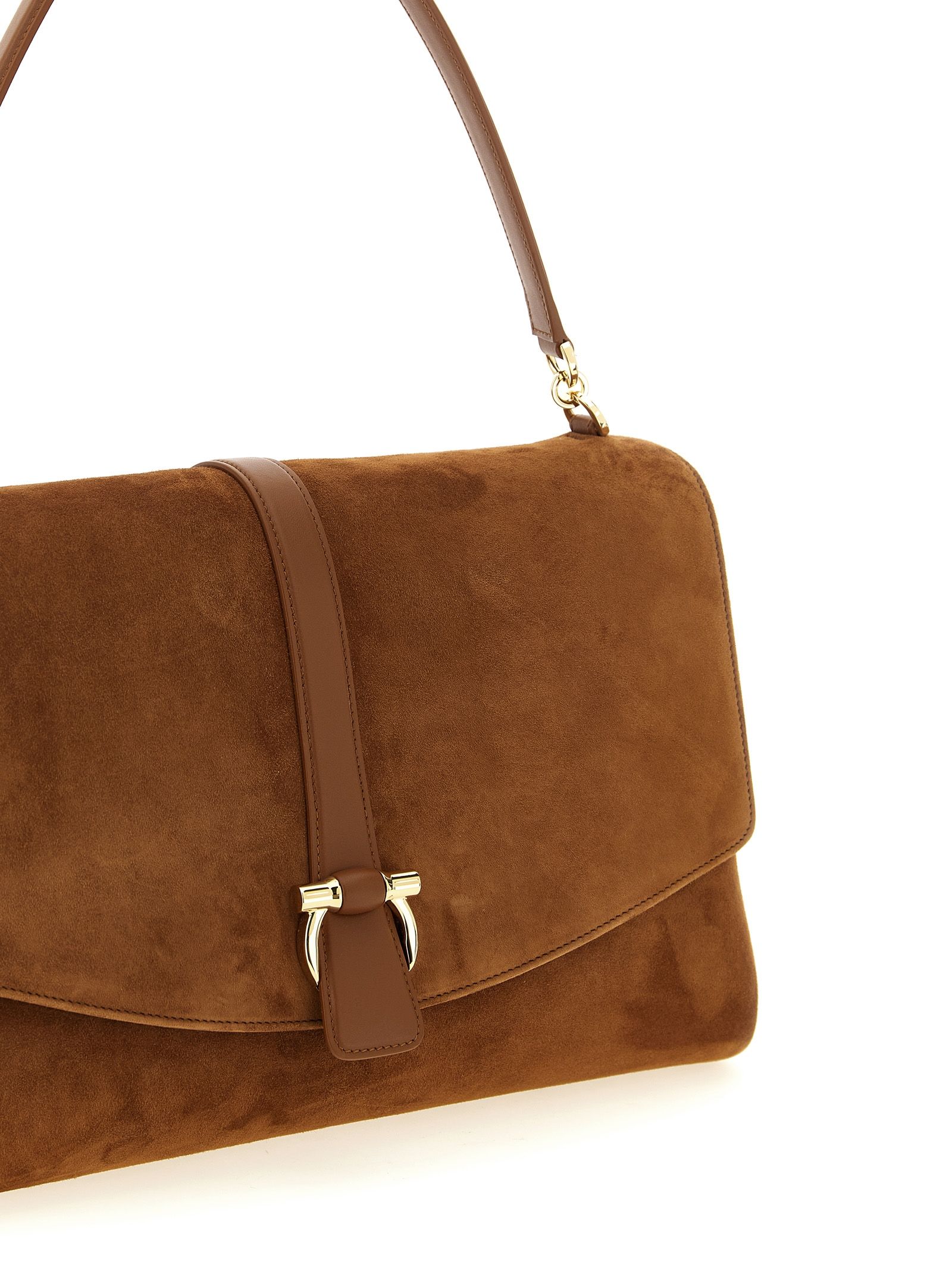 Goatskin Shoulder Women's Bag - Ferragamo - Modalova