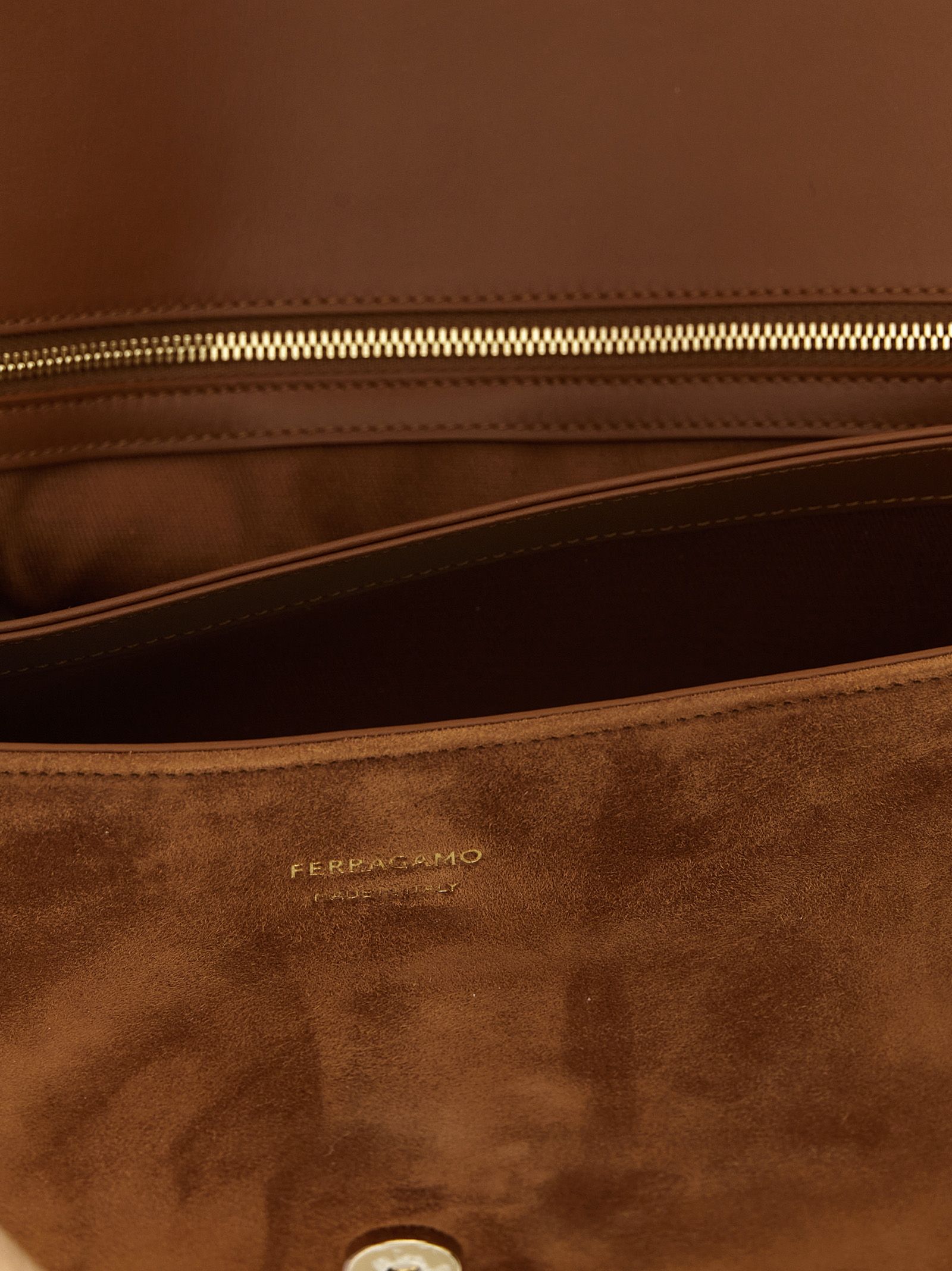 Goatskin Shoulder Women's Bag - Ferragamo - Modalova