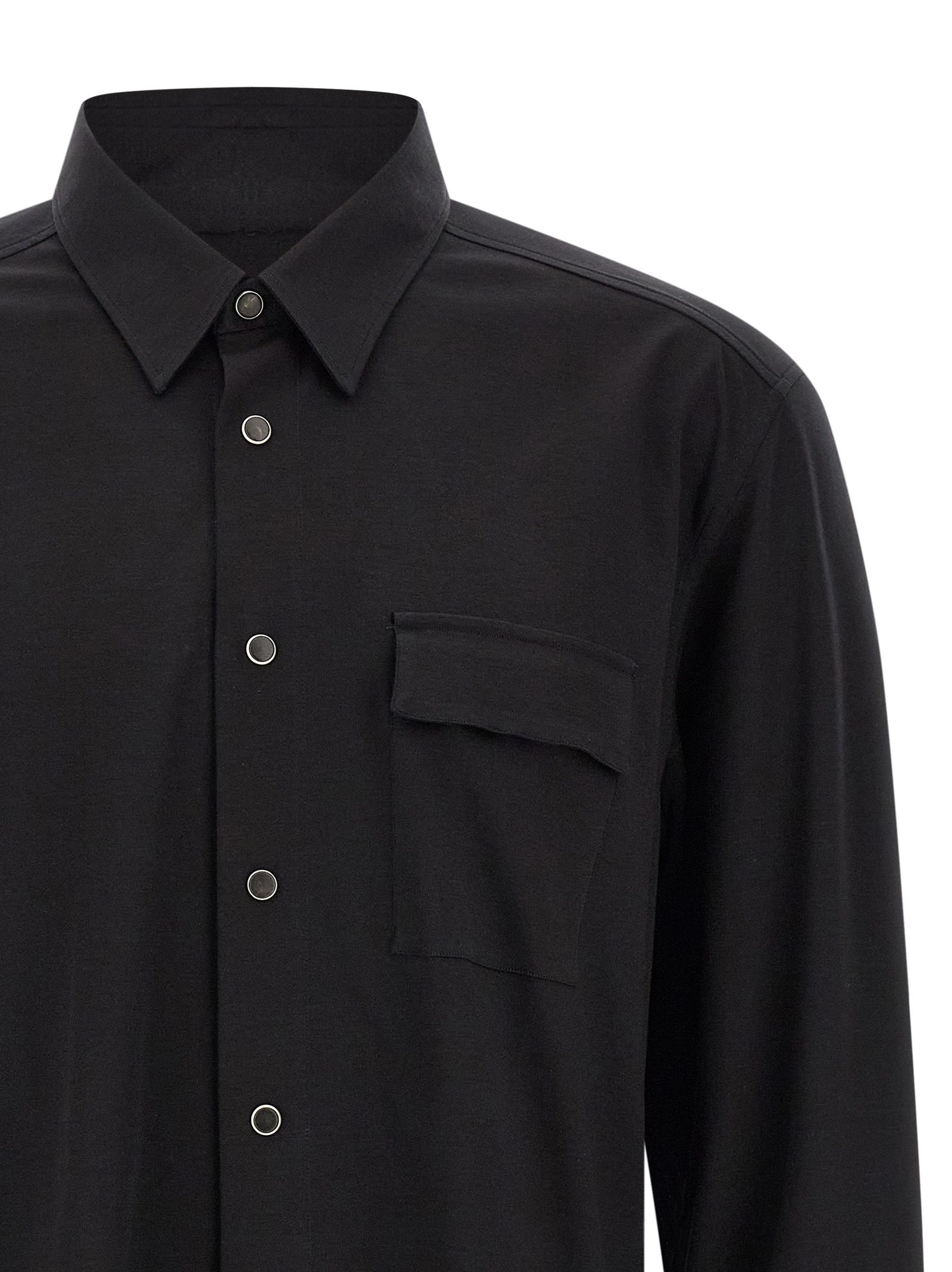 Kiton Black Cotton Men's Blouse - Kiton - Modalova