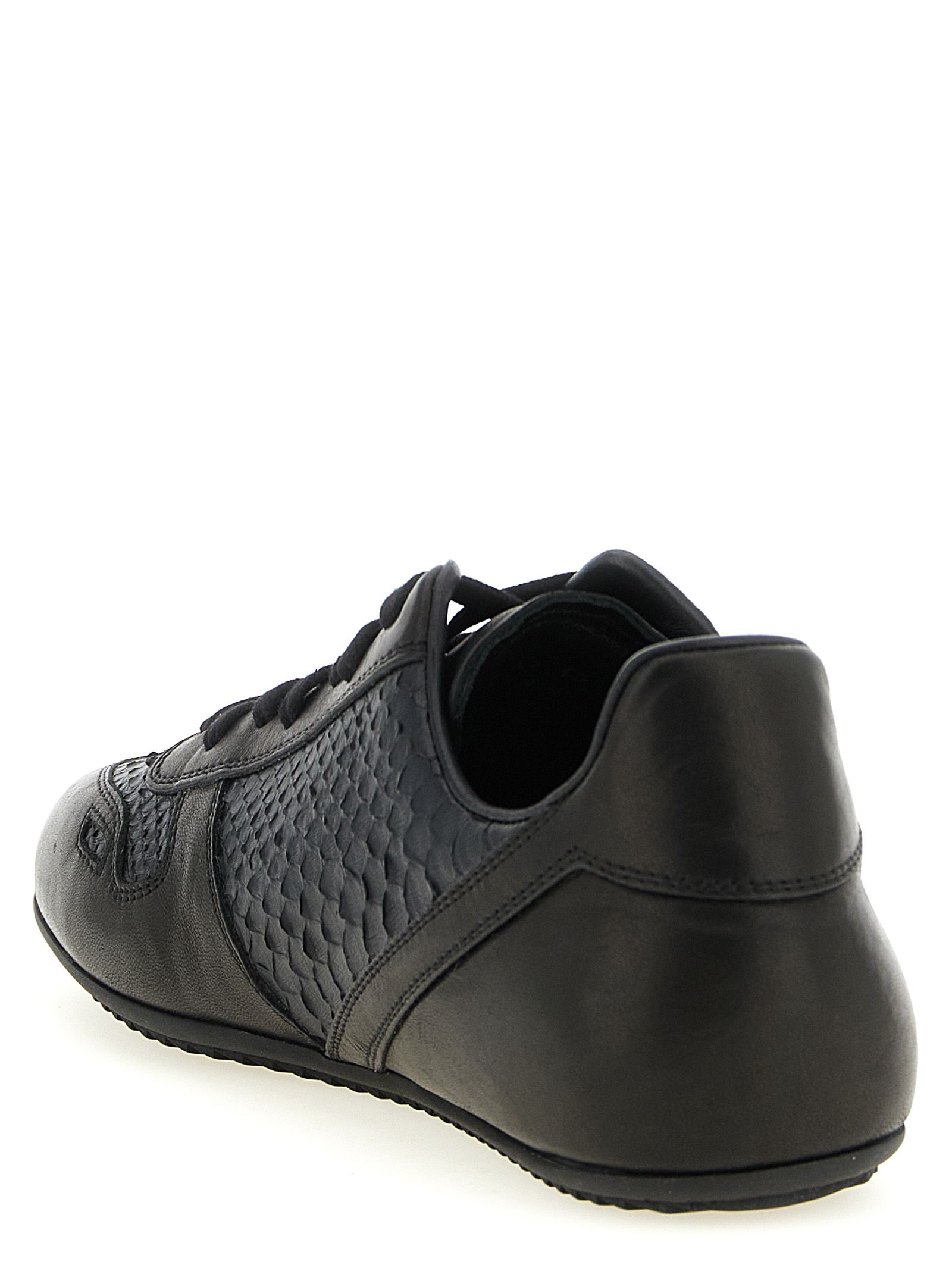 Lamb Leather Low Top Men's Sneakers - Rick Owens - Modalova