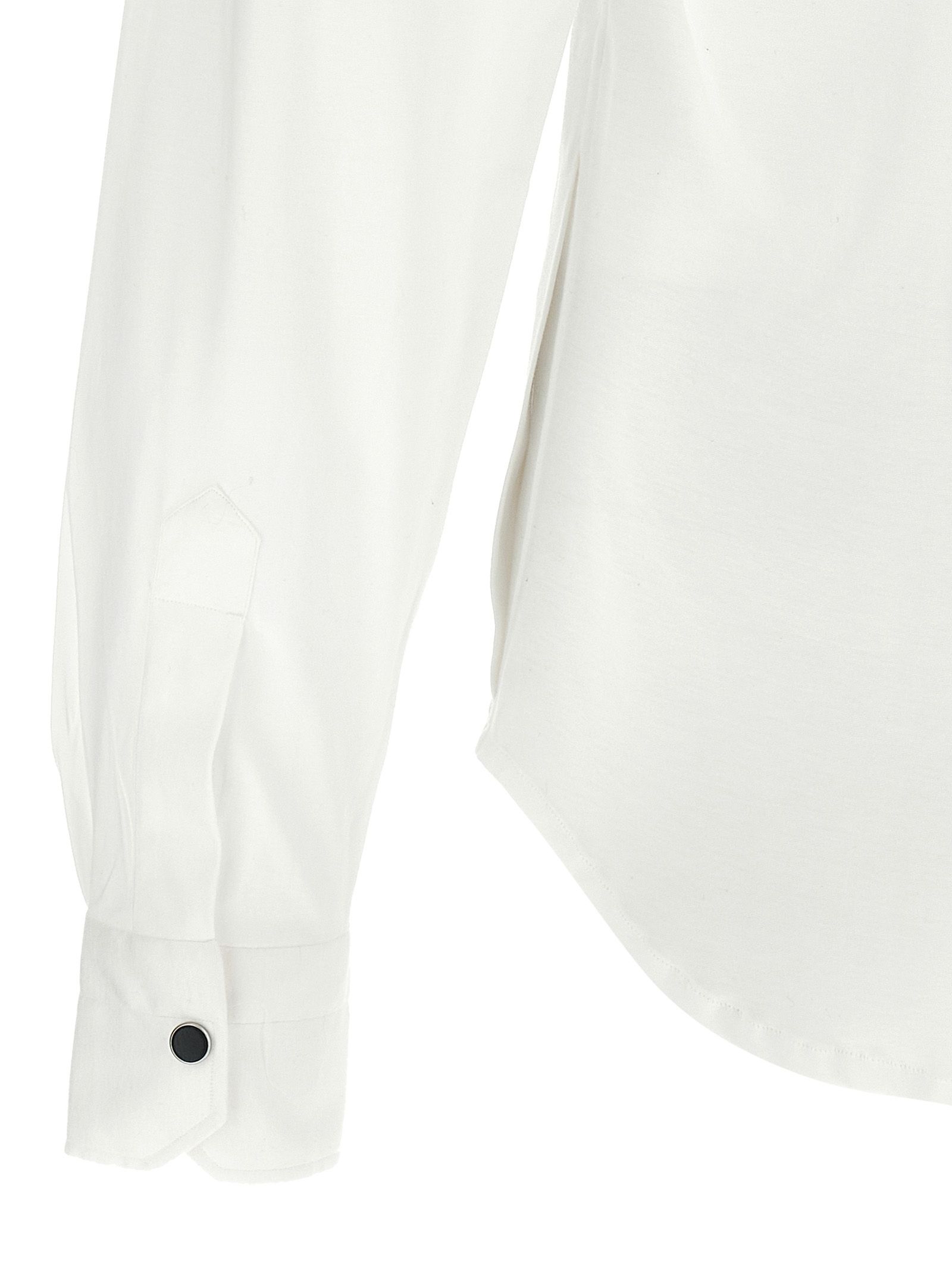 Kiton White Cotton Men's Blouse - Kiton - Modalova