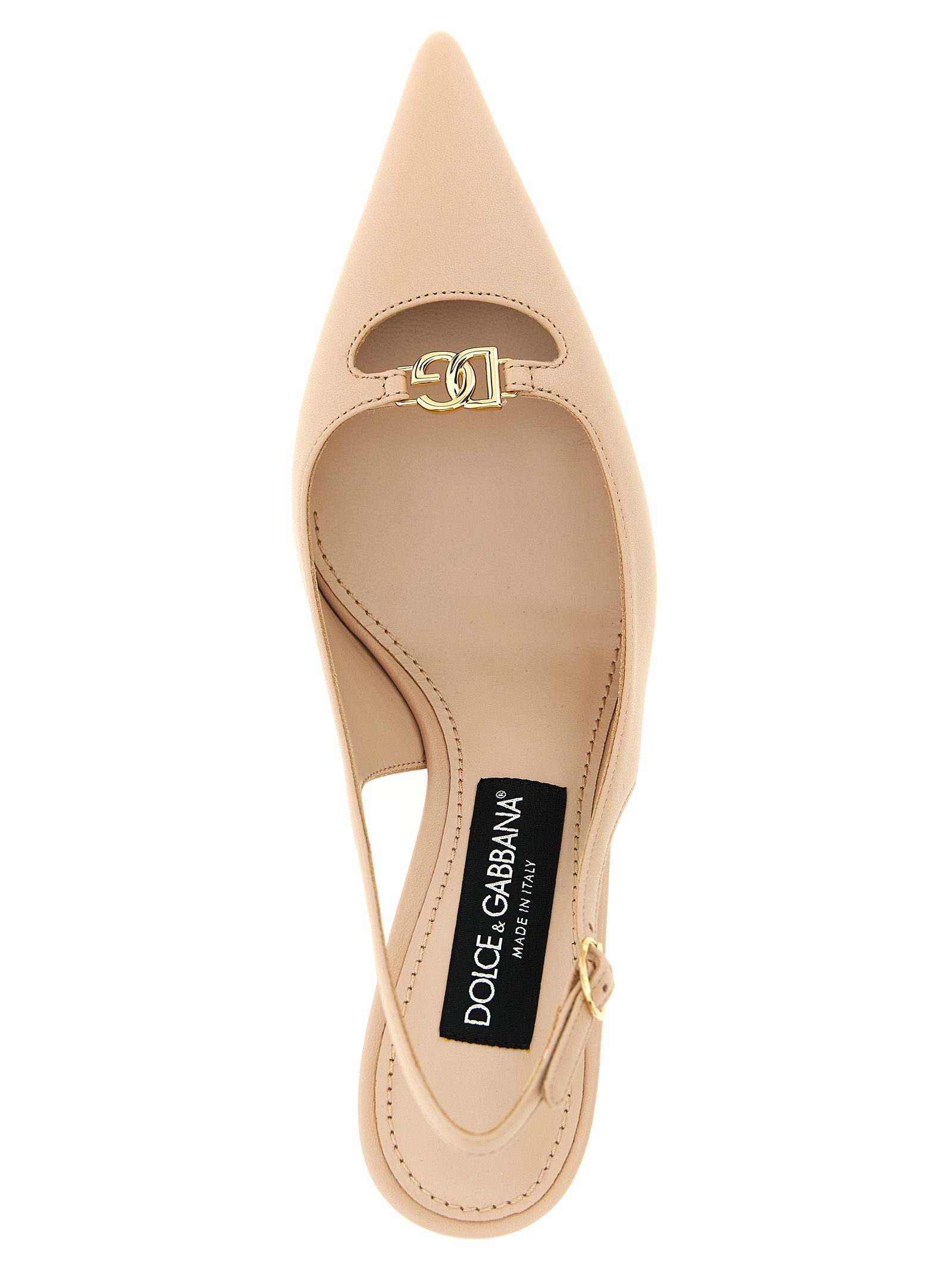 Lamb Leather Mid Heel Women's Pumps - Dolce & Gabbana - Modalova