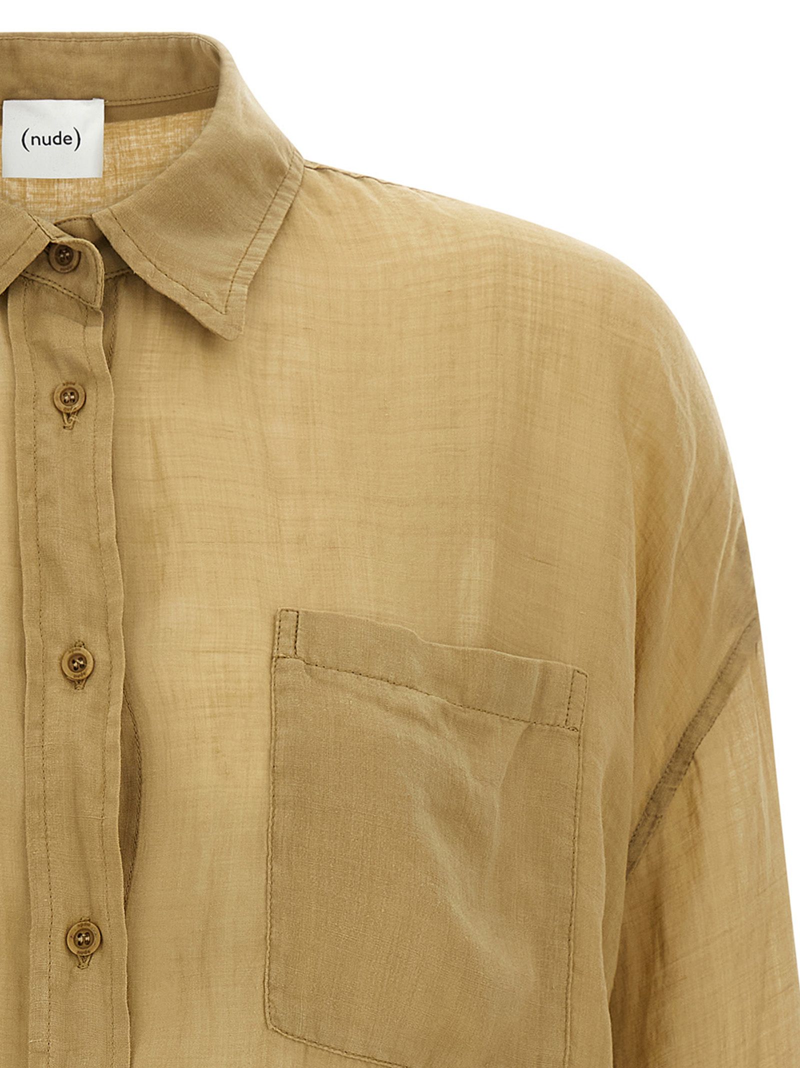 NUDE Brown Tencel Women's Blouse - NUDE - Modalova