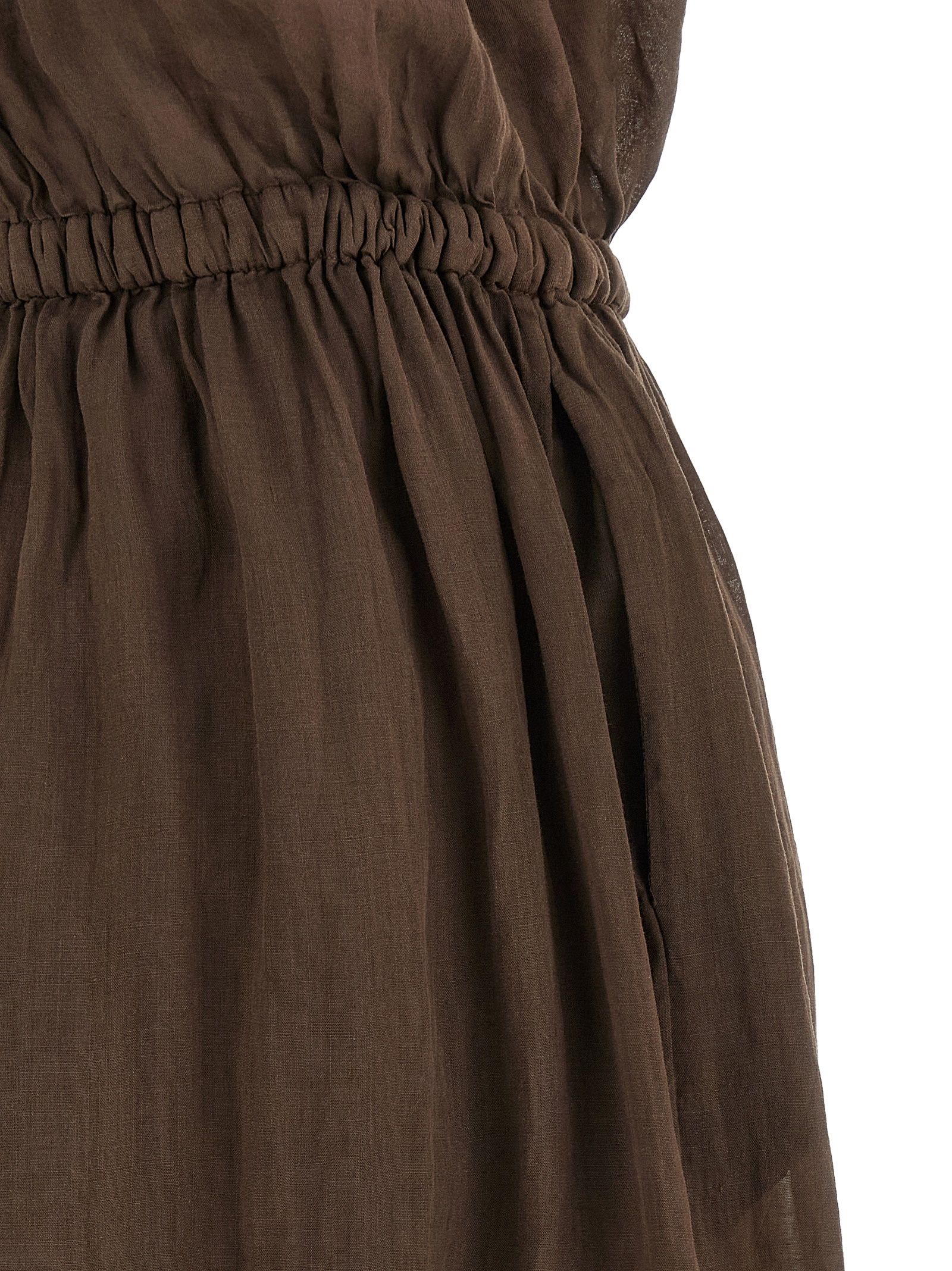 Tencel Long Women's Dress - NUDE - Modalova