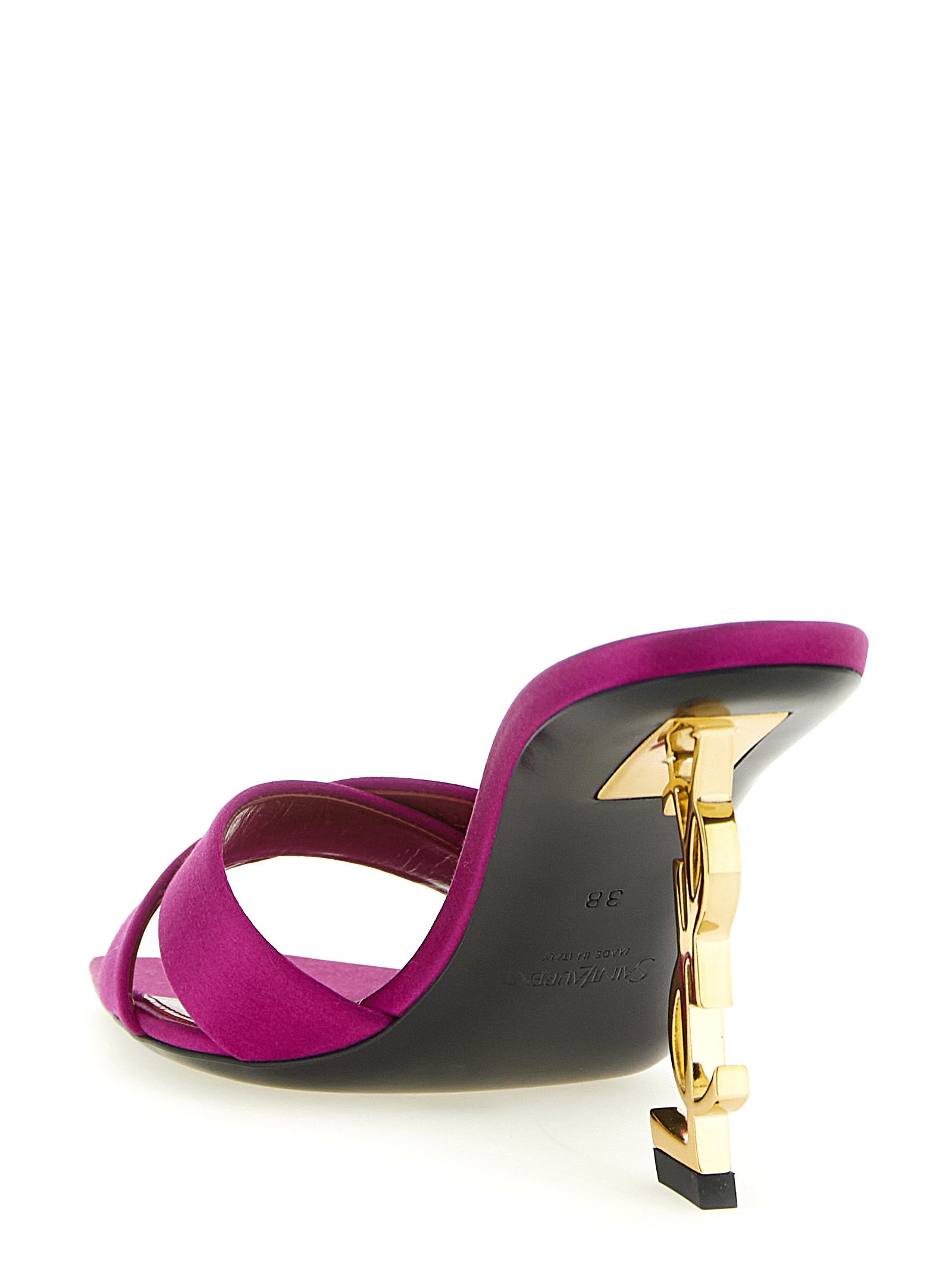 Viscose Stiletto Heel Women's Sandals - Saint Laurent - Modalova