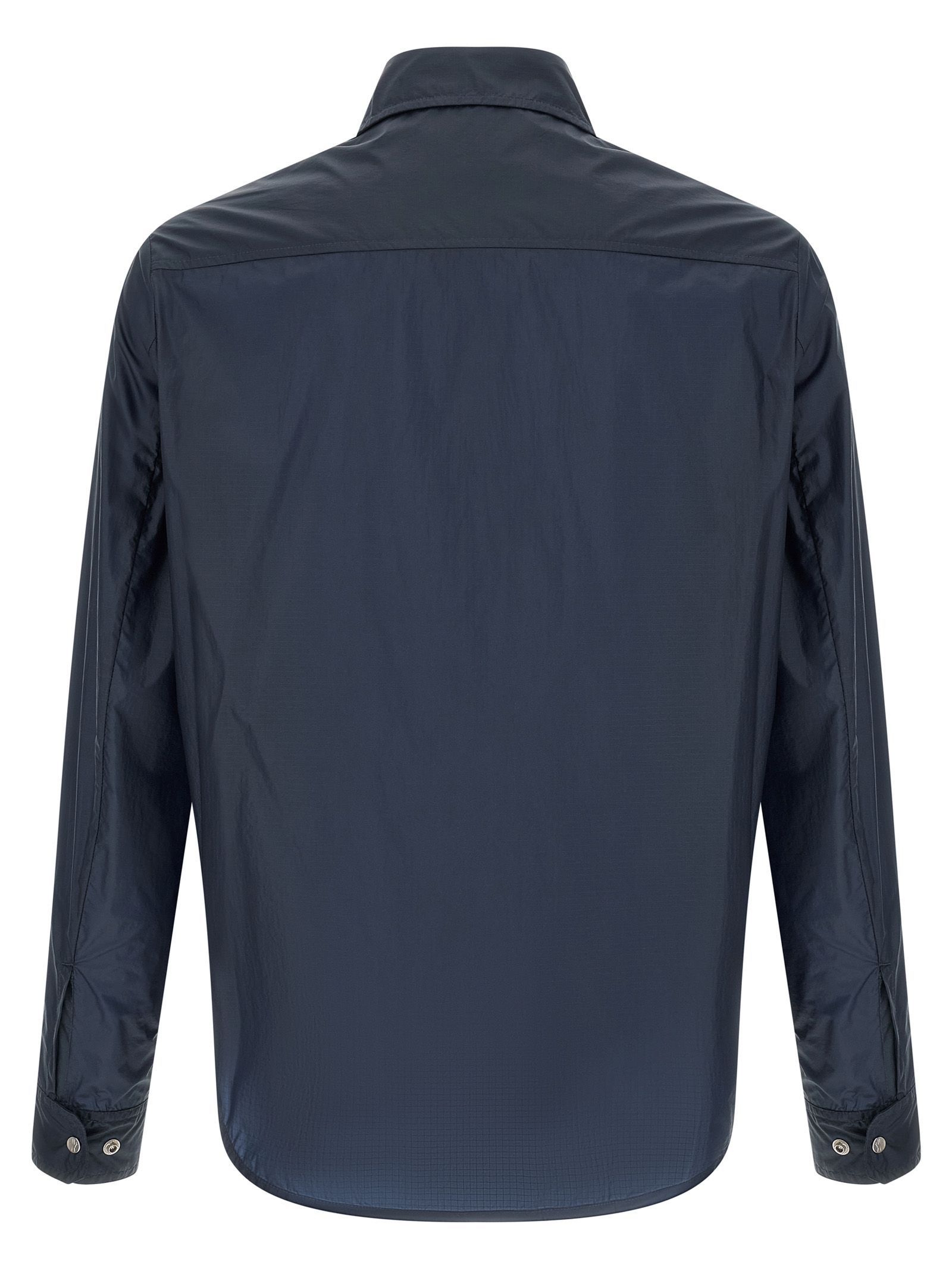 Moncler Blue Polyamide Men's Blouse - Moncler - Modalova