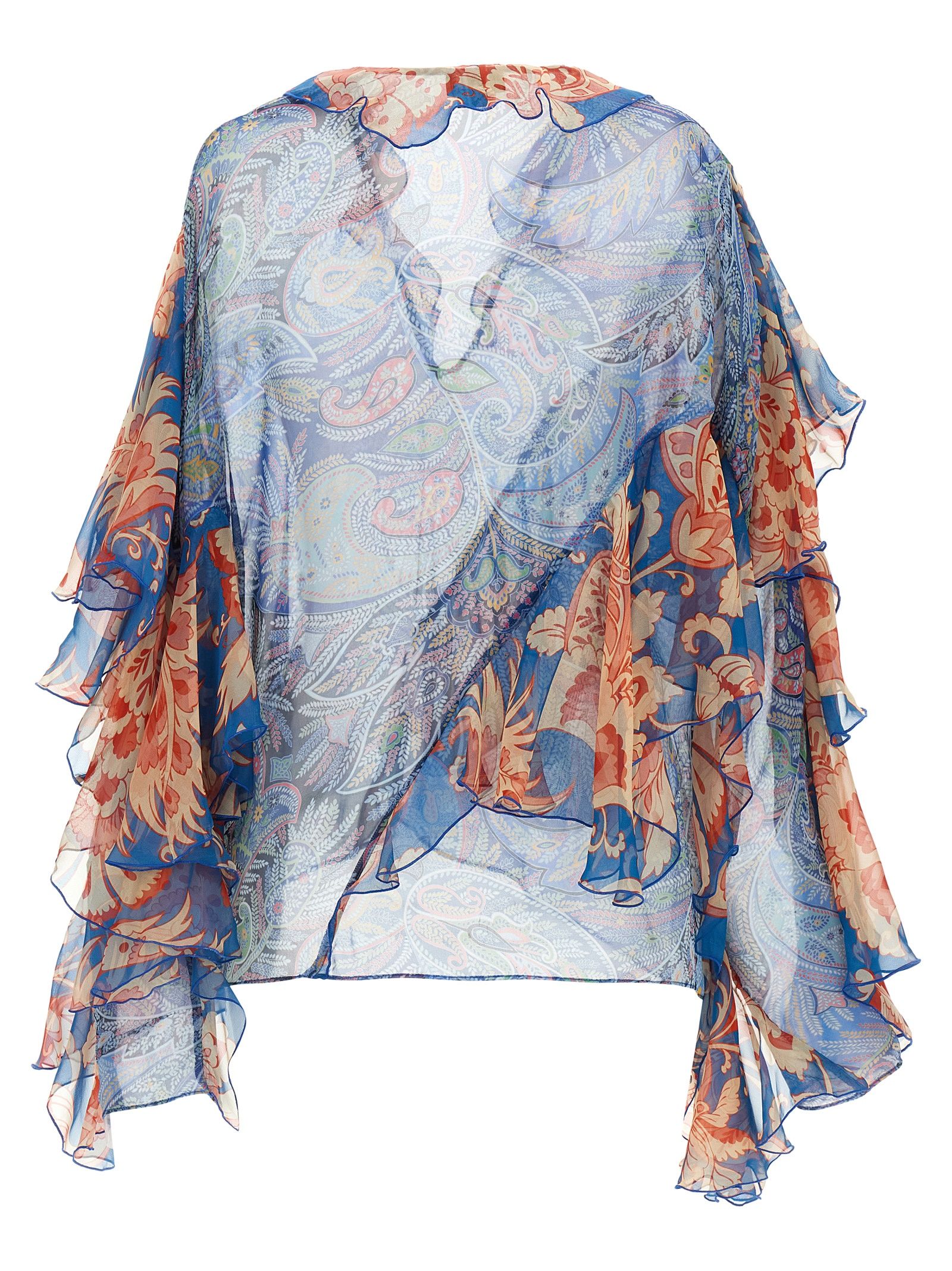 Etro Blue Silk Women's Blouse - Etro - Modalova