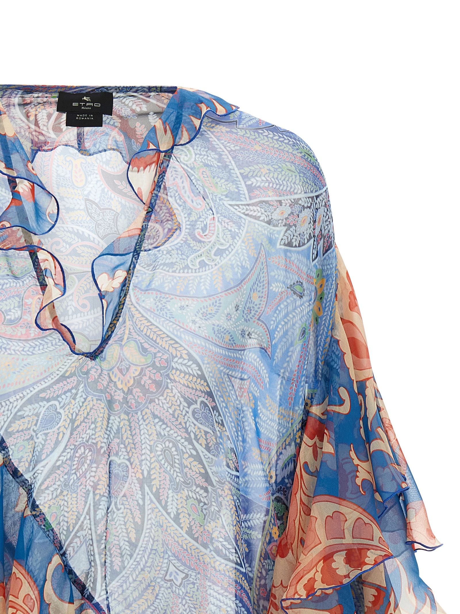 Etro Blue Silk Women's Blouse - Etro - Modalova