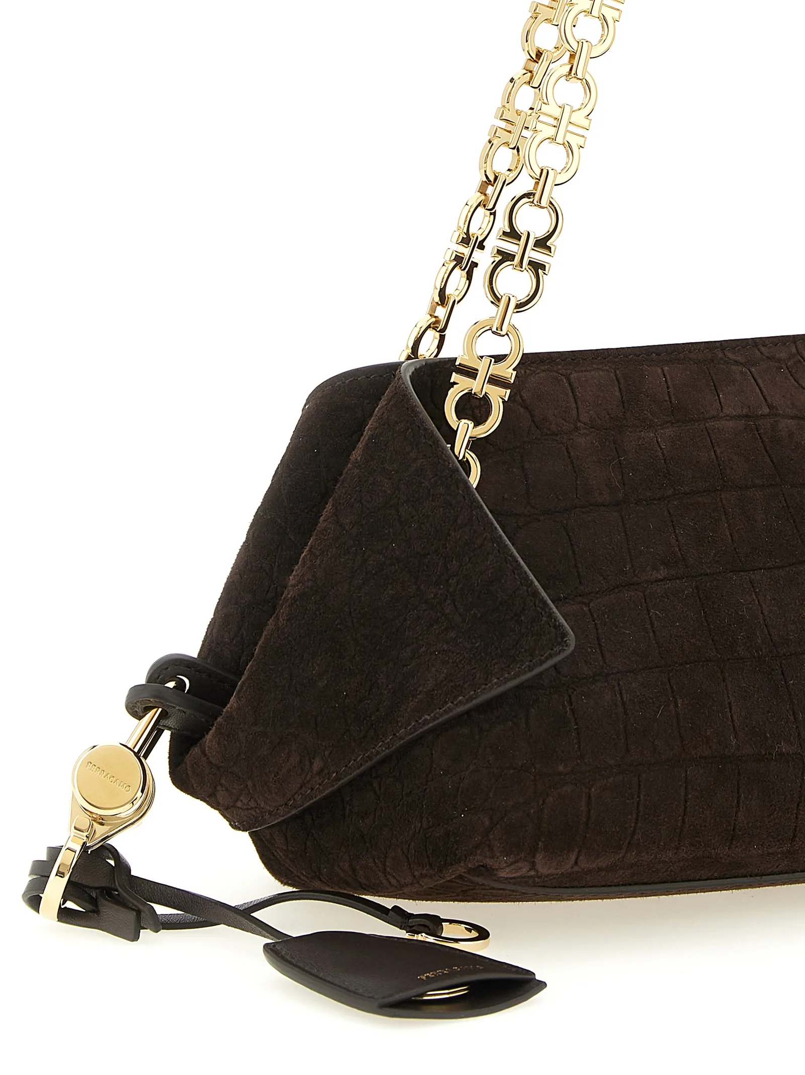Goatskin Shoulder Women's Bag - Ferragamo - Modalova