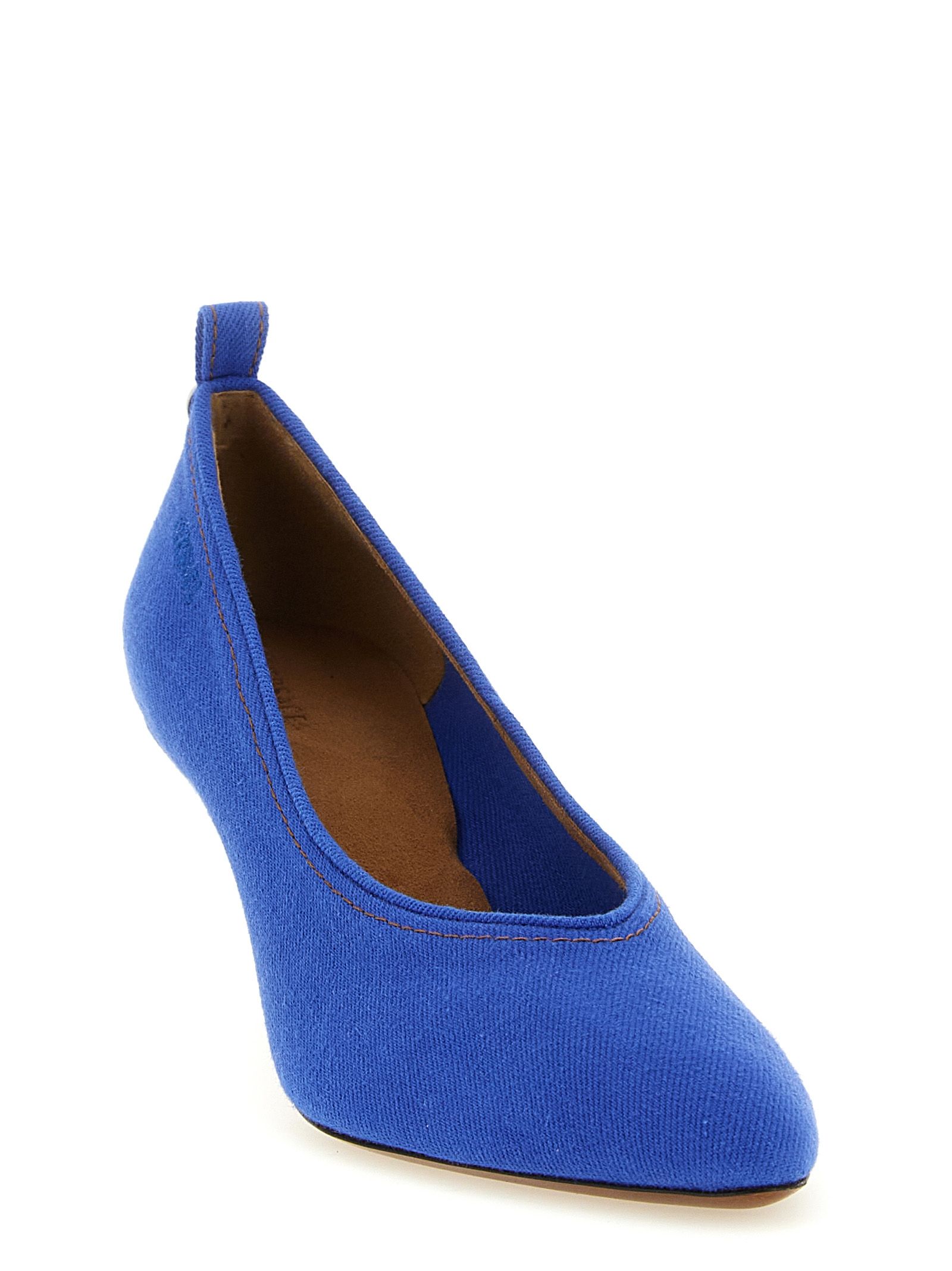 Cotton Mid Heel Women's Pumps - Versace - Modalova