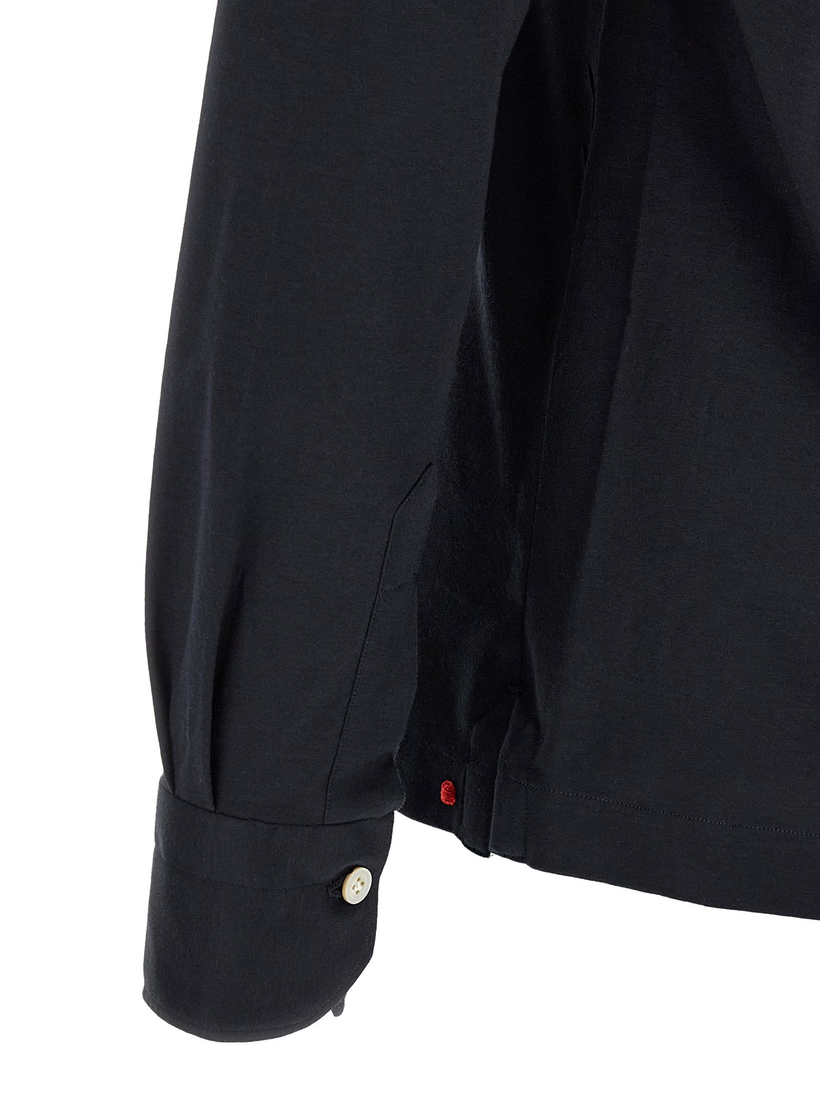 Kiton Blue Cotton Polo Men's Shirt - Kiton - Modalova