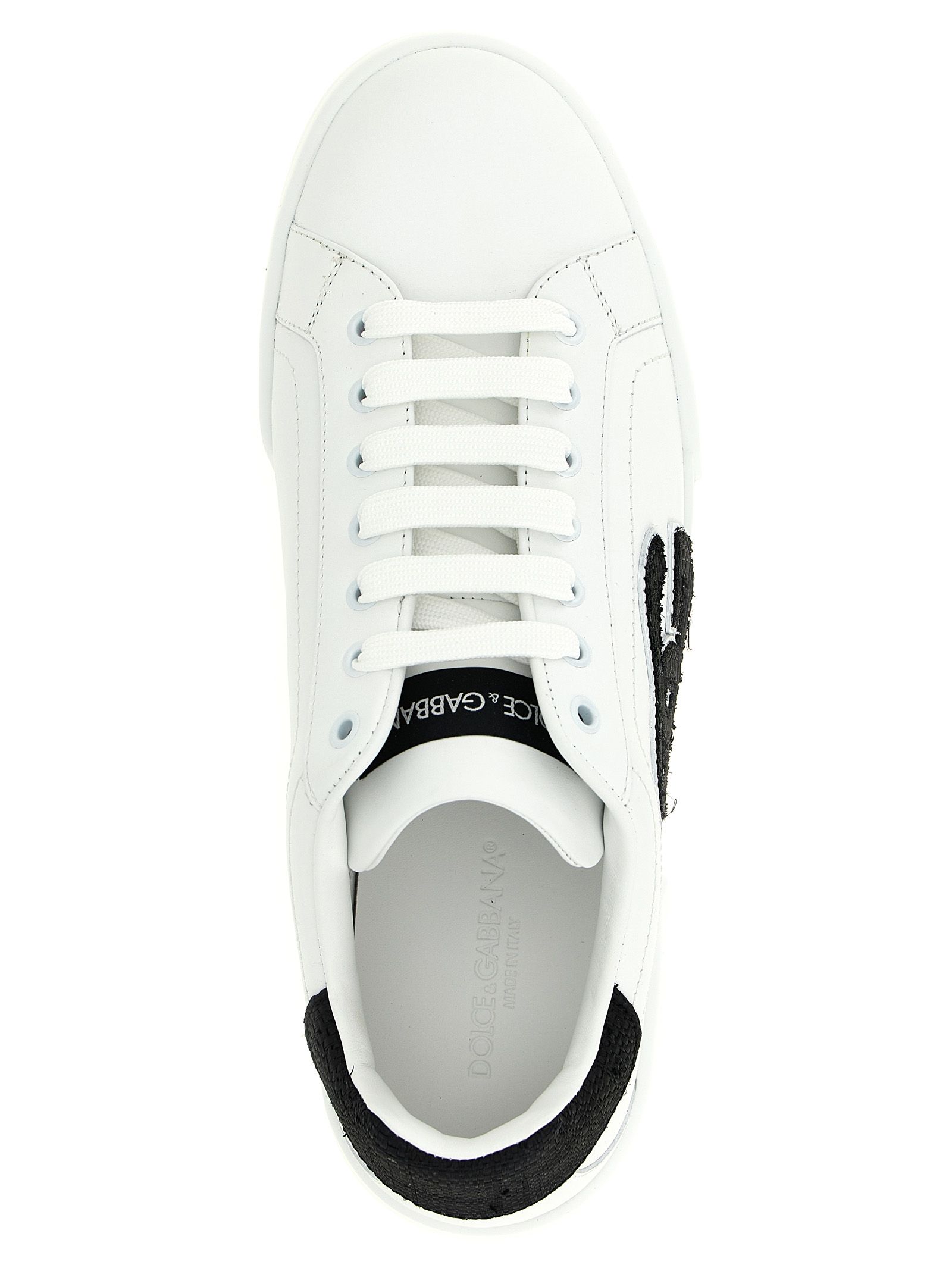 Calfskin Low Top Men's Sneakers - Dolce & Gabbana - Modalova