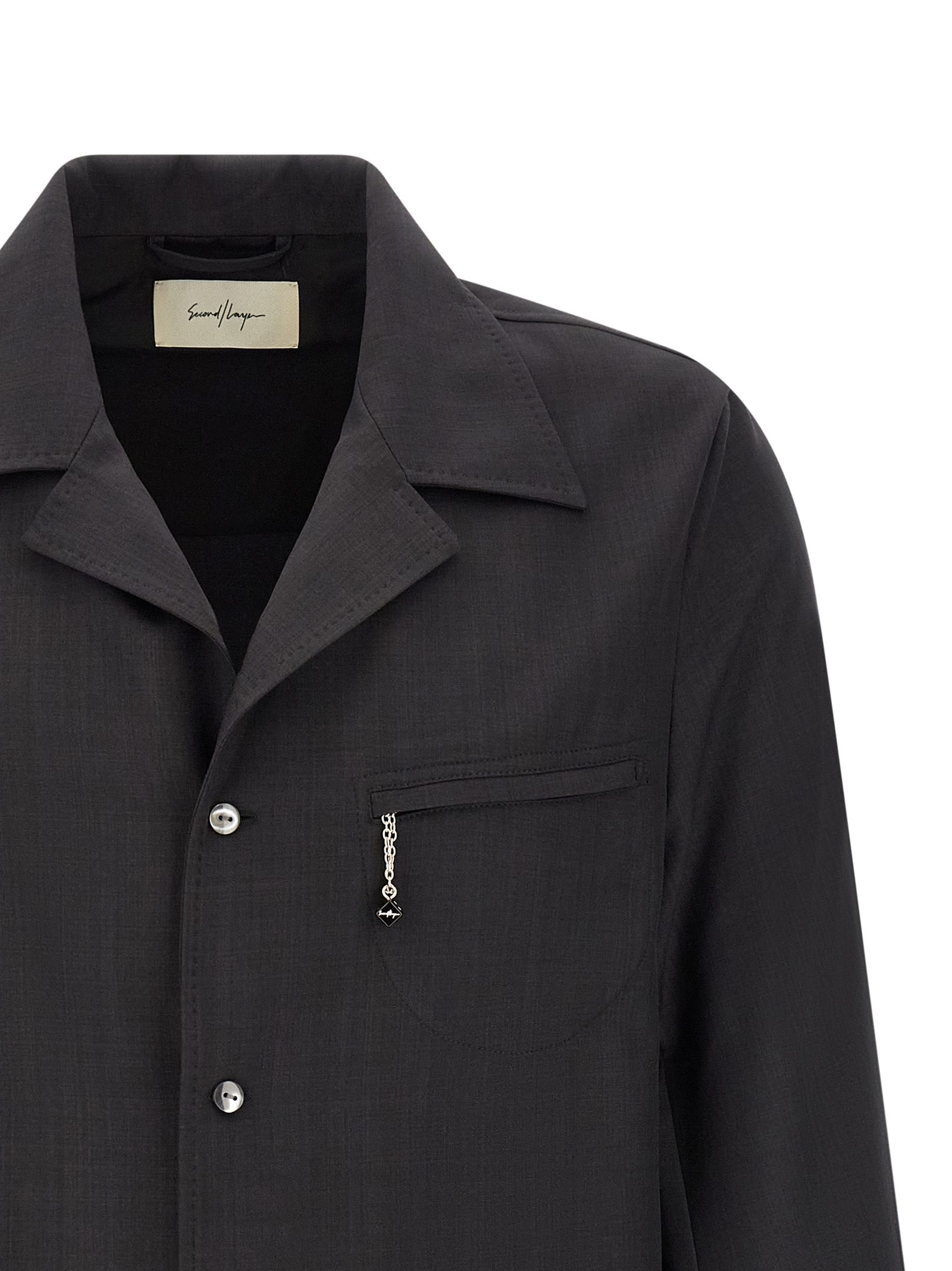 Polyester Men's Blouse - SECOND/LAYER - Modalova
