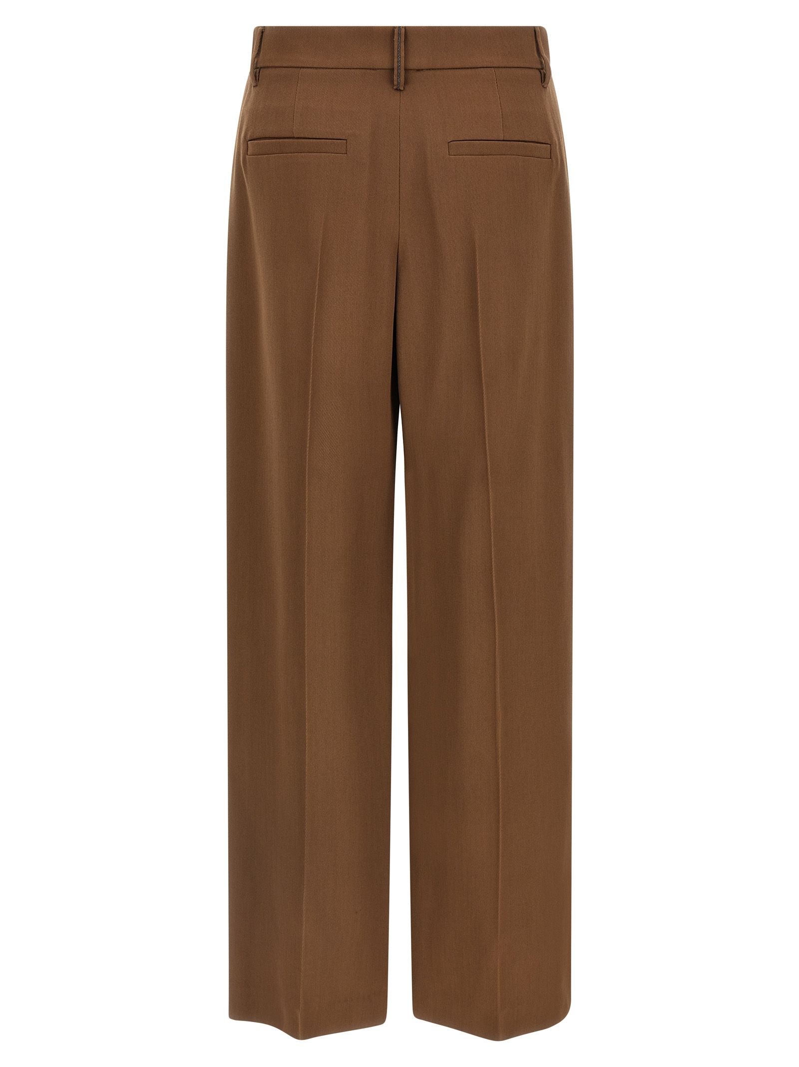 Virgin Wool Casual Women's Pants - Brunello Cucinelli - Modalova