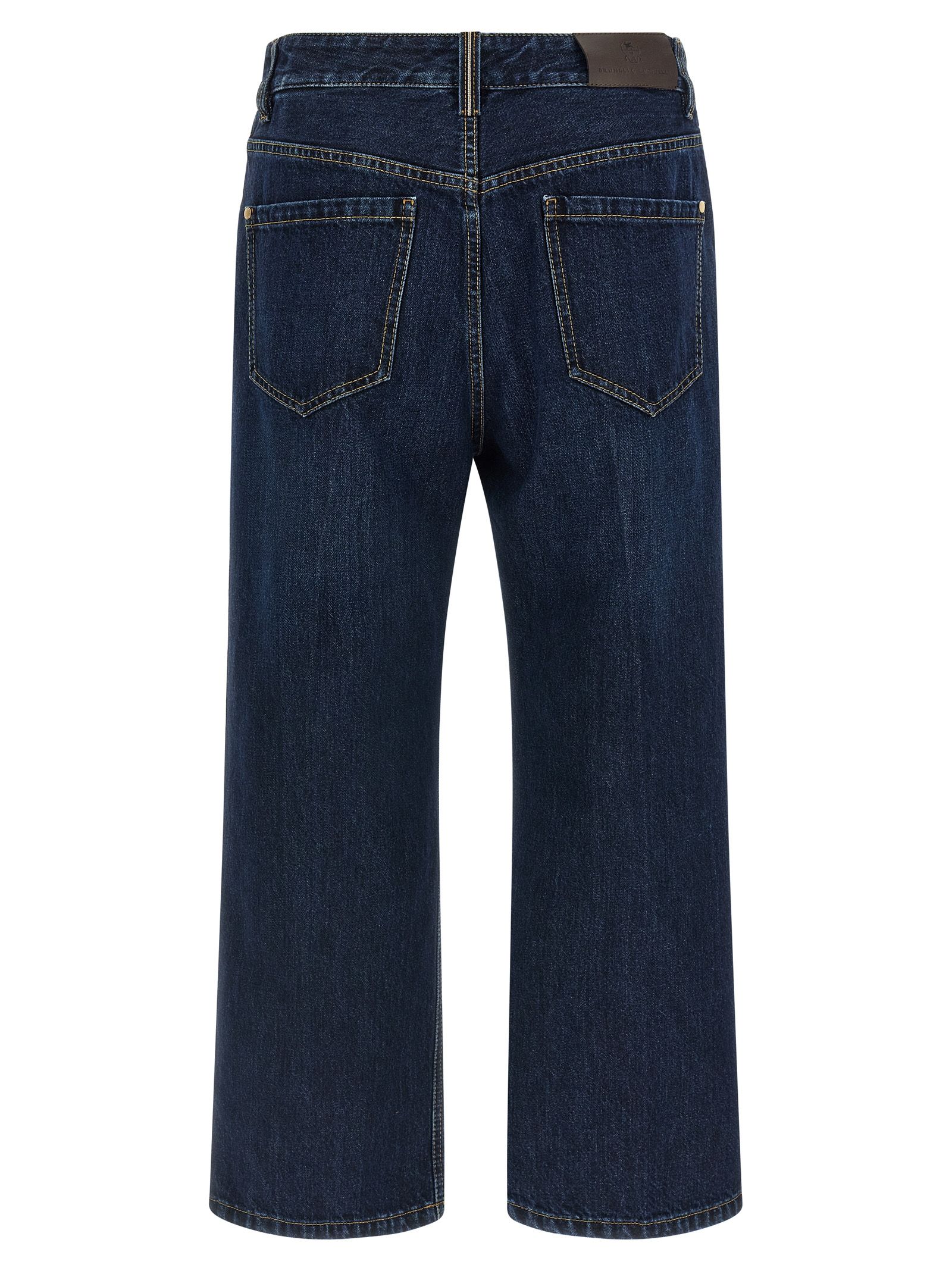 Cotton Cropped Women's Jeans - Brunello Cucinelli - Modalova