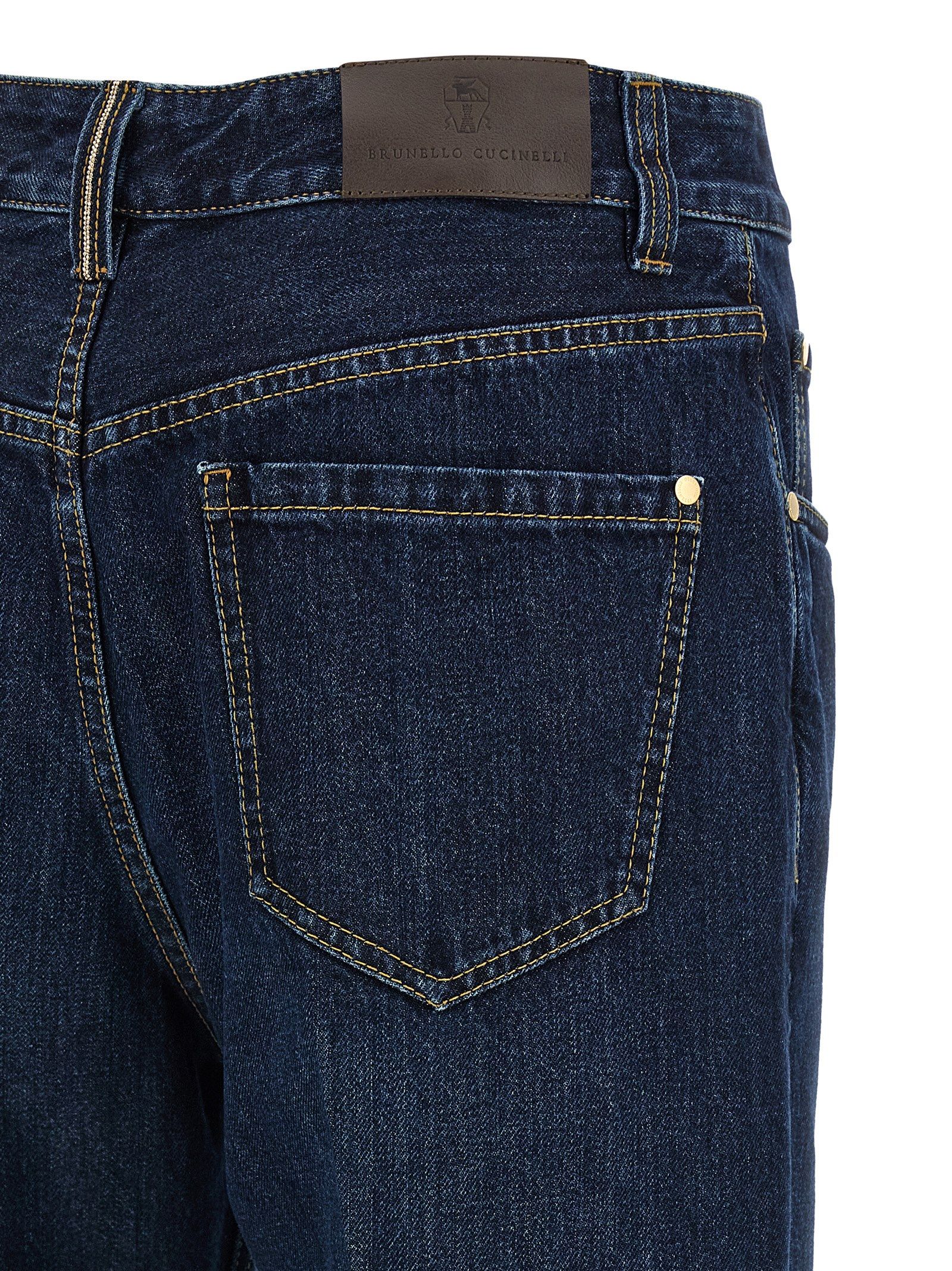 Cotton Cropped Women's Jeans - Brunello Cucinelli - Modalova