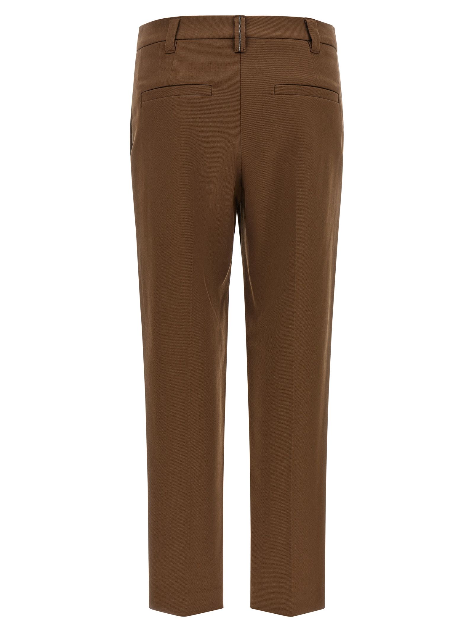 Cotton Cropped Women's Pants - Brunello Cucinelli - Modalova