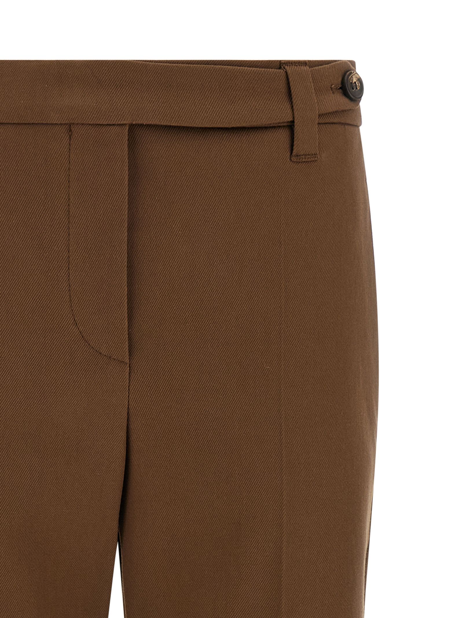Cotton Cropped Women's Pants - Brunello Cucinelli - Modalova