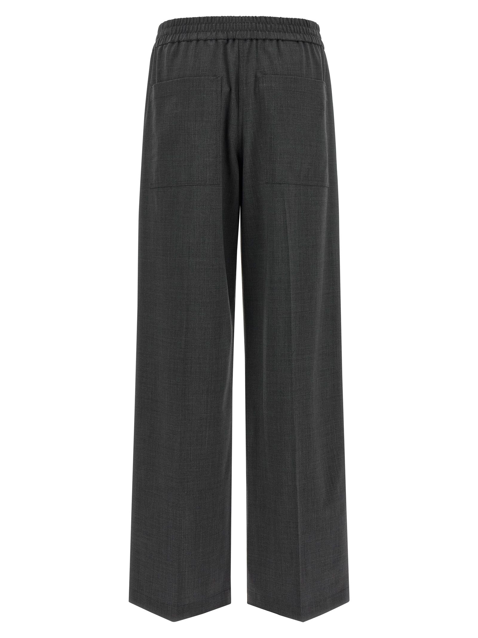 Virgin Wool Flared Women's Pants - Brunello Cucinelli - Modalova