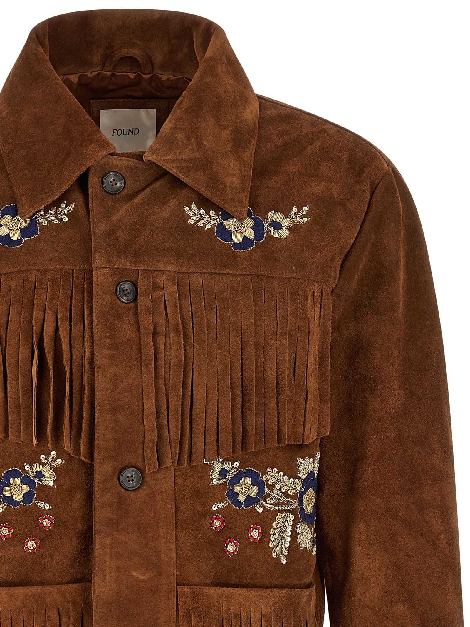 Leather Leather Men's Jacket - FOUND - Modalova