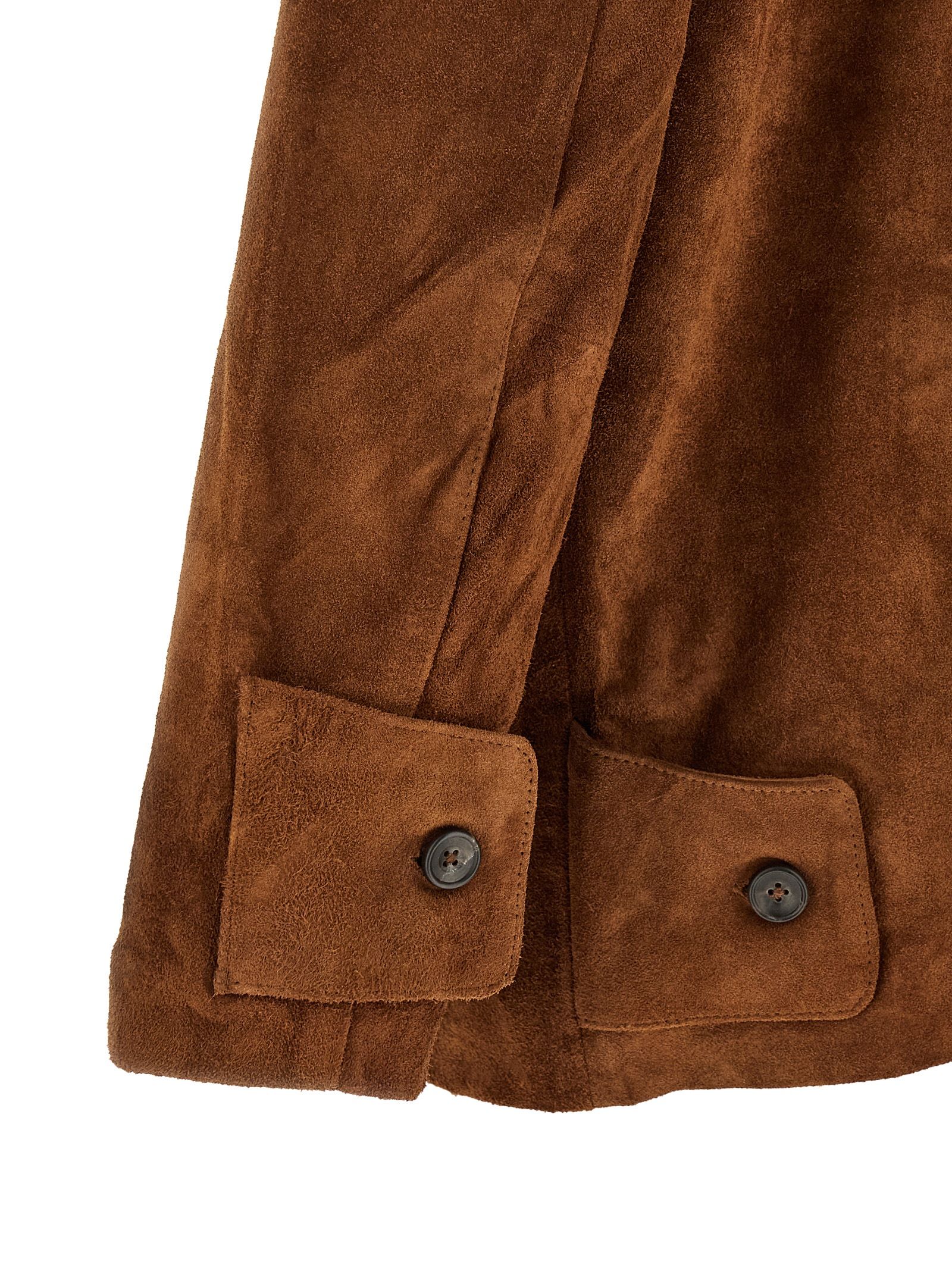 Leather Leather Men's Jacket - FOUND - Modalova
