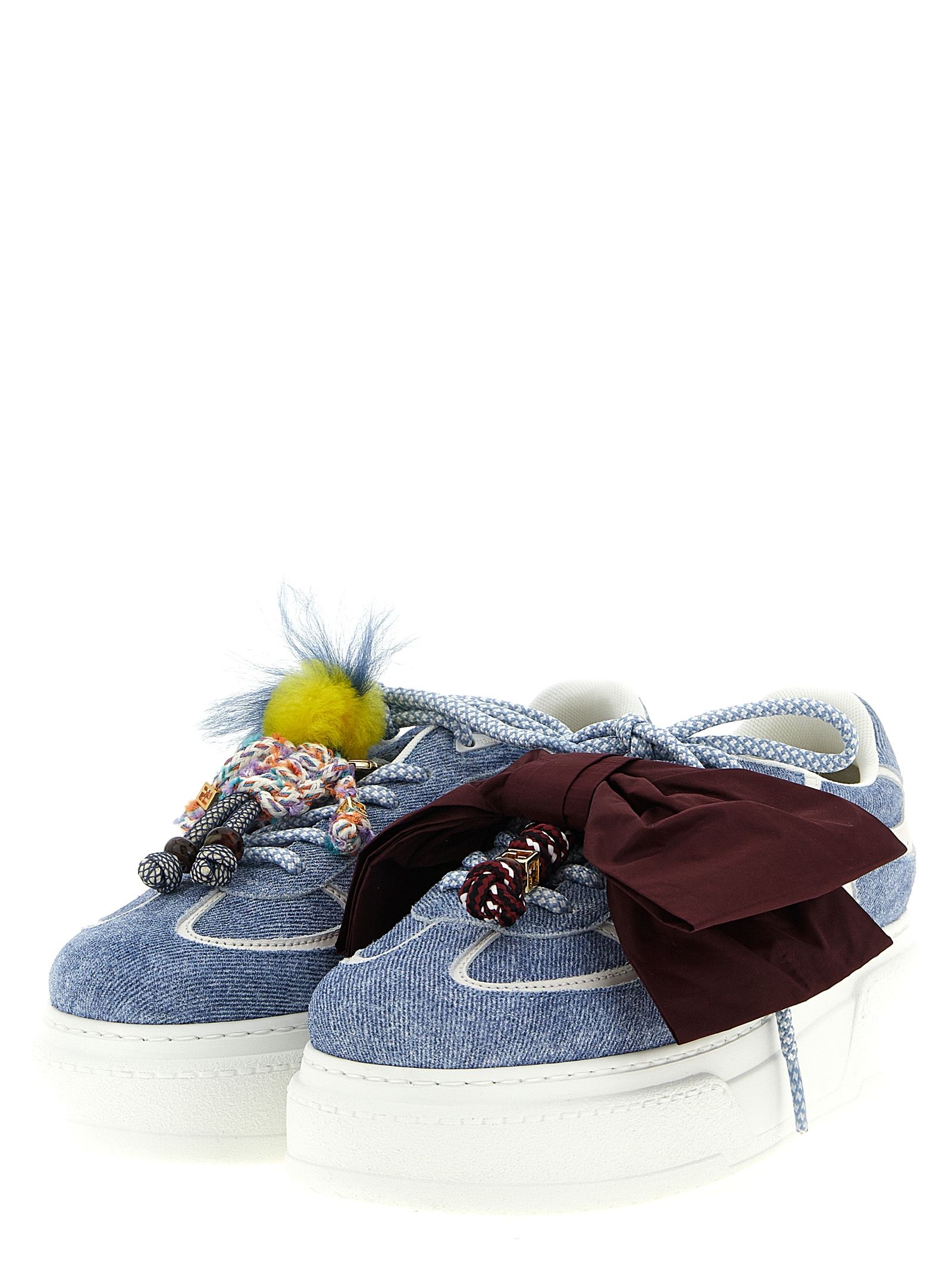 Calfskin Platform Women's Sneakers - Fendi - Modalova
