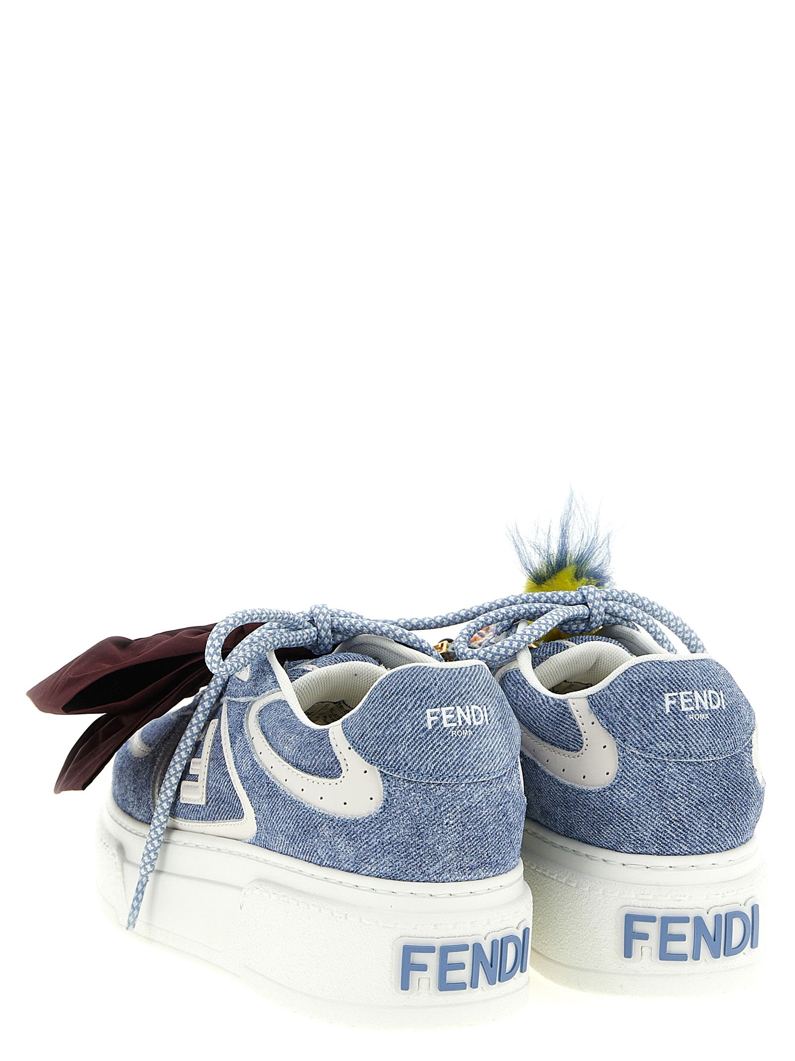Calfskin Platform Women's Sneakers - Fendi - Modalova